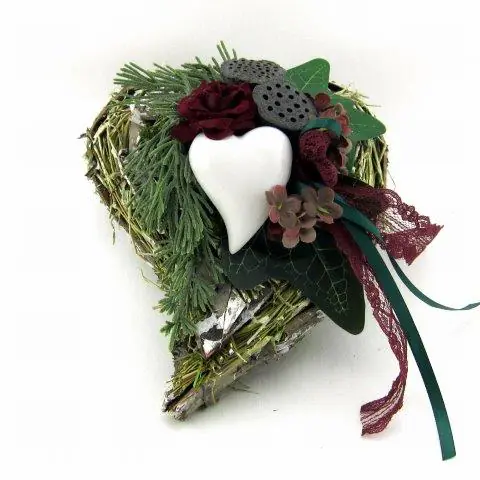 Herz Bristol klein burgund 