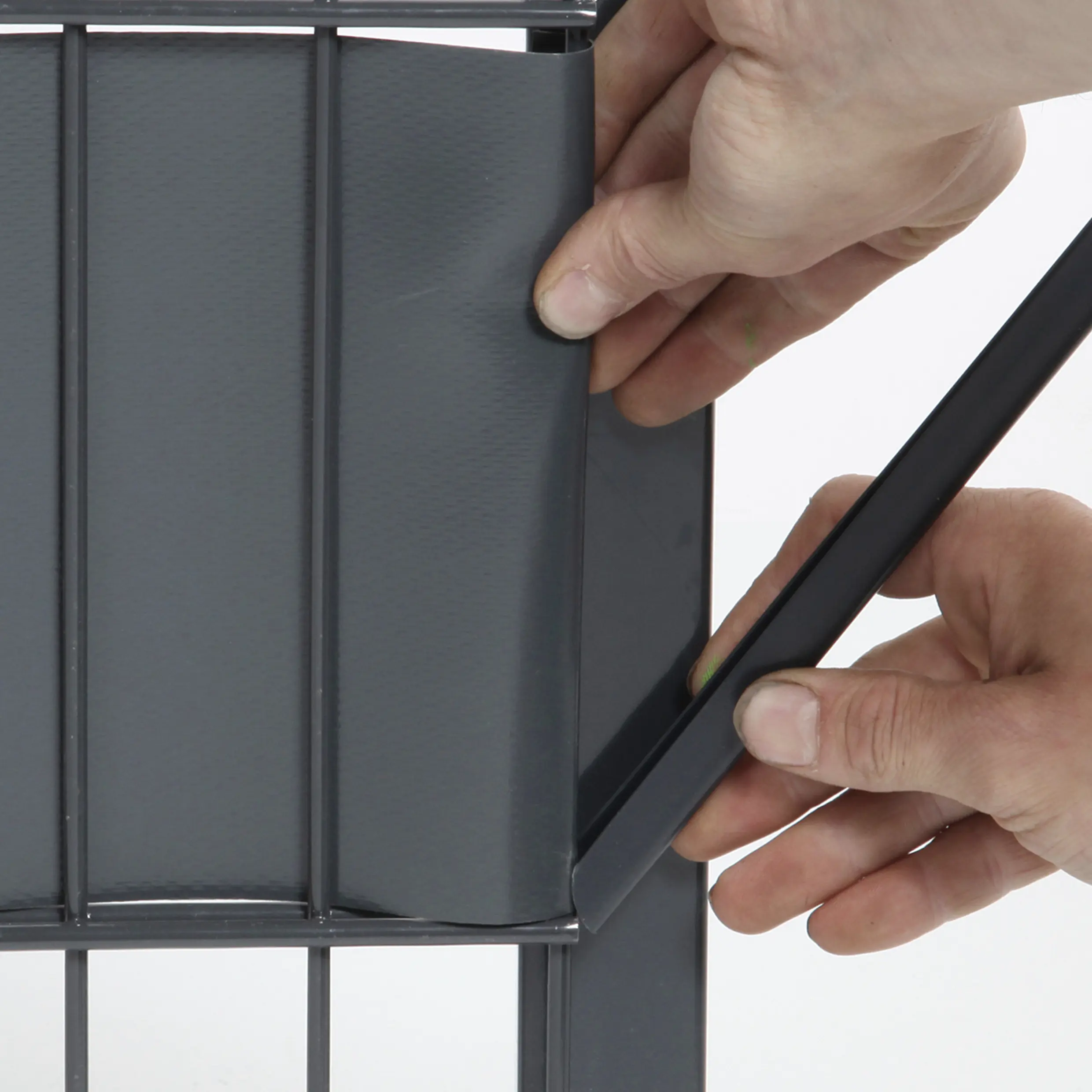 Floraworld Klemmschienen für Sichtschutzstreifen 24 cm - 25 Stk.