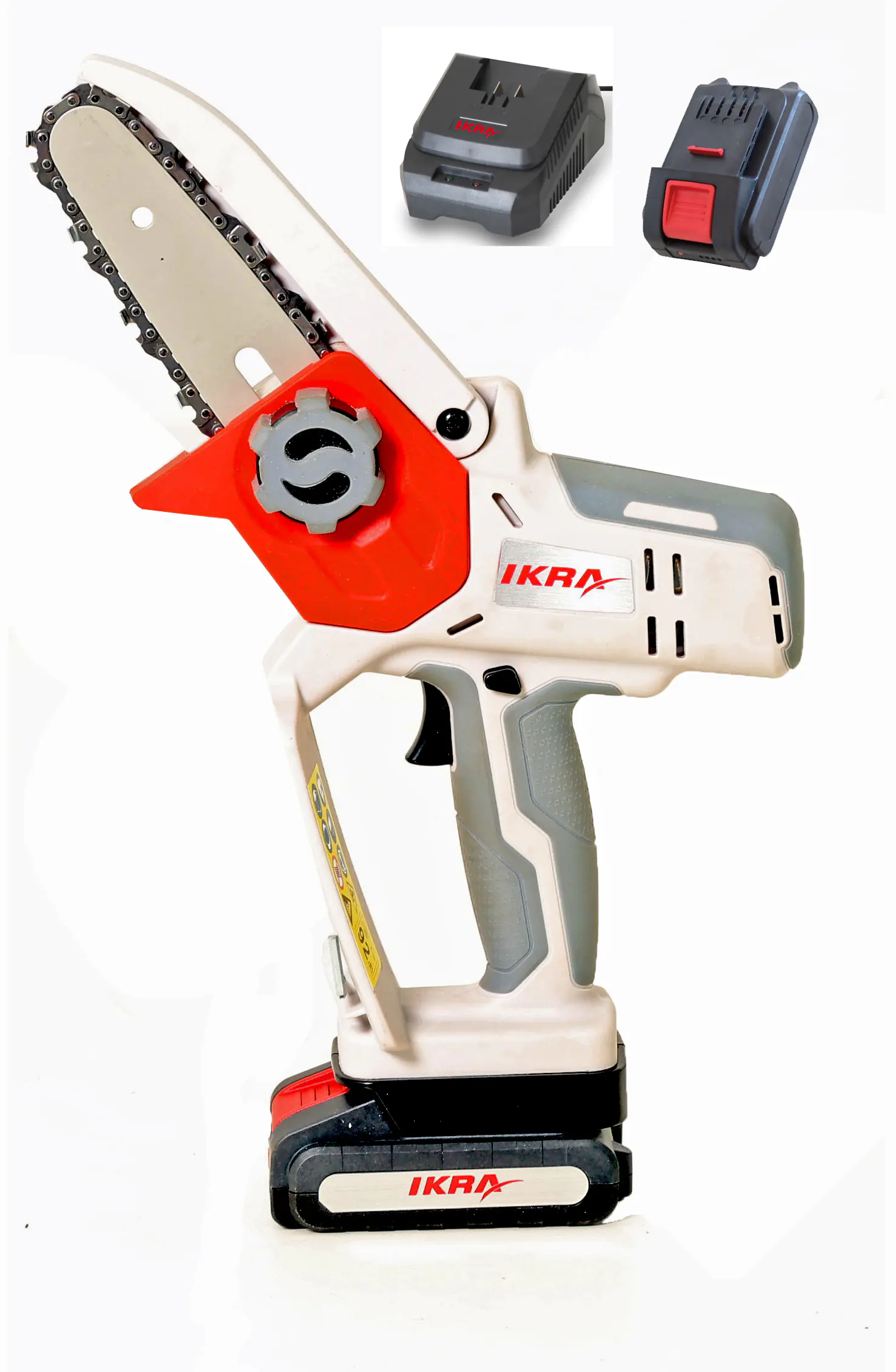 Ikra Akku Gehölzschneider ICMS 2011, inkl. 20V 2,0Ah Akku, Schnellladegerät