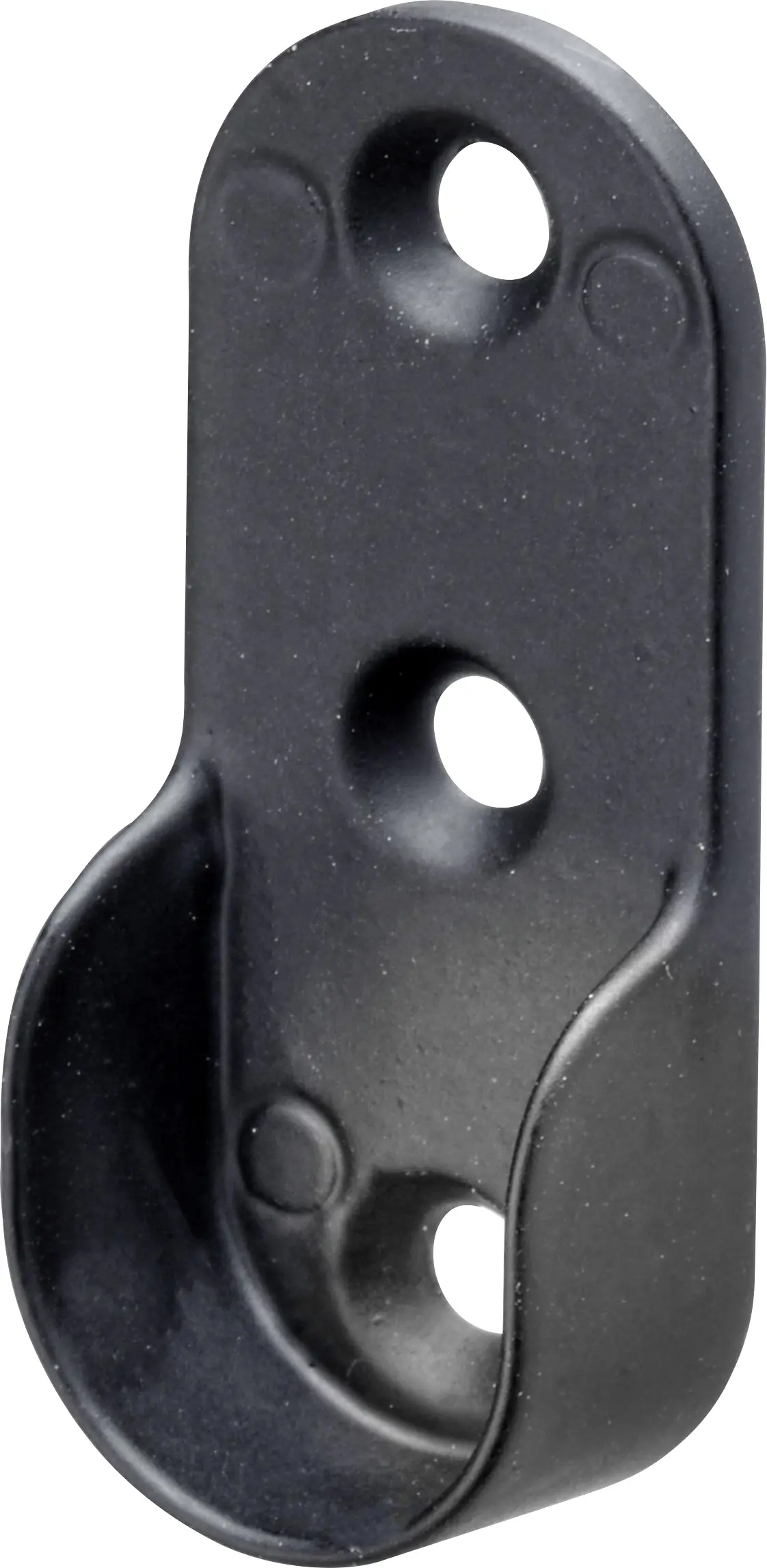 Hettich Schrankrohrlager oval Ø 15/30 mm schwarz - 2 Stück