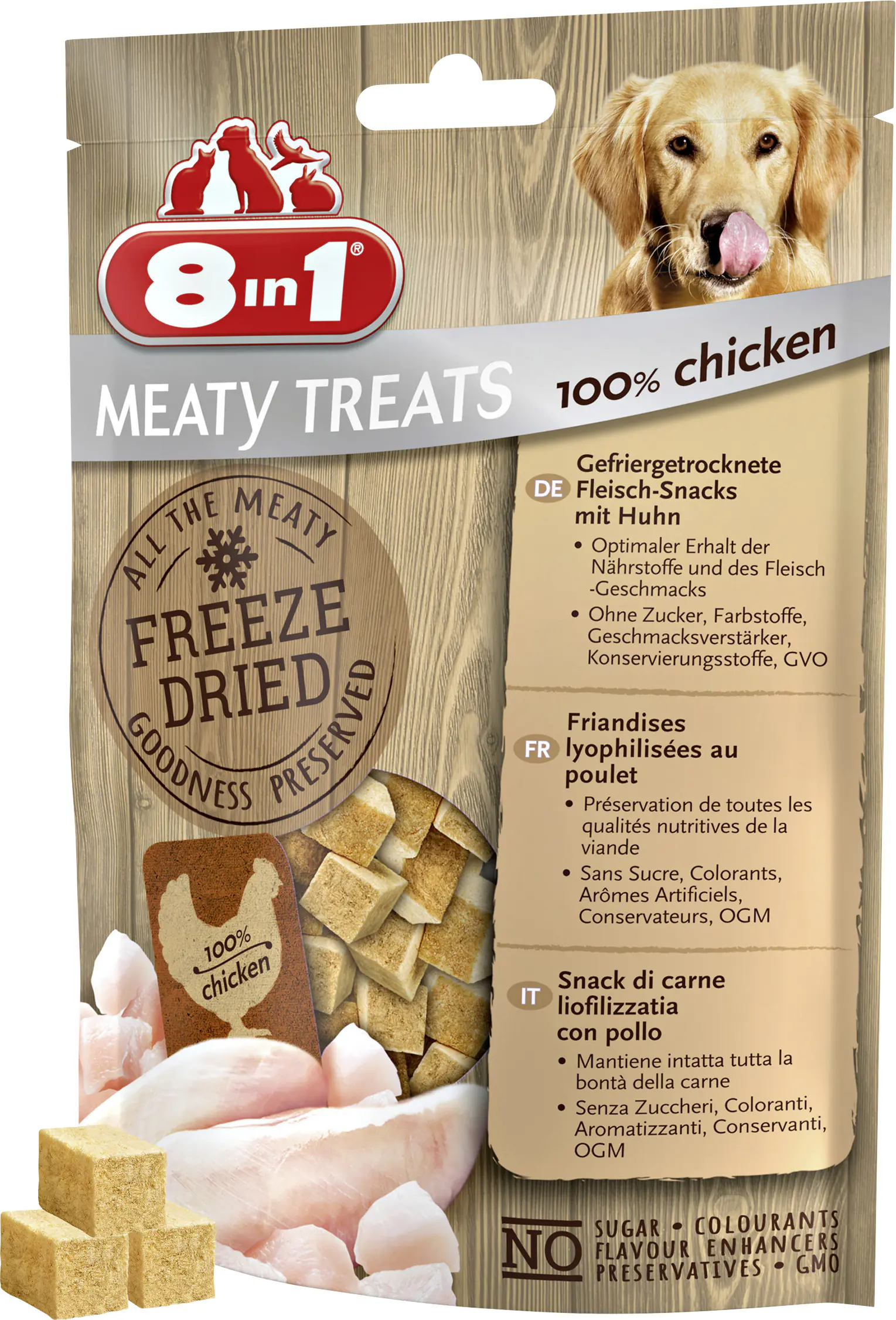 8in1 Meaty Treats mit 100% Huhn 50 g