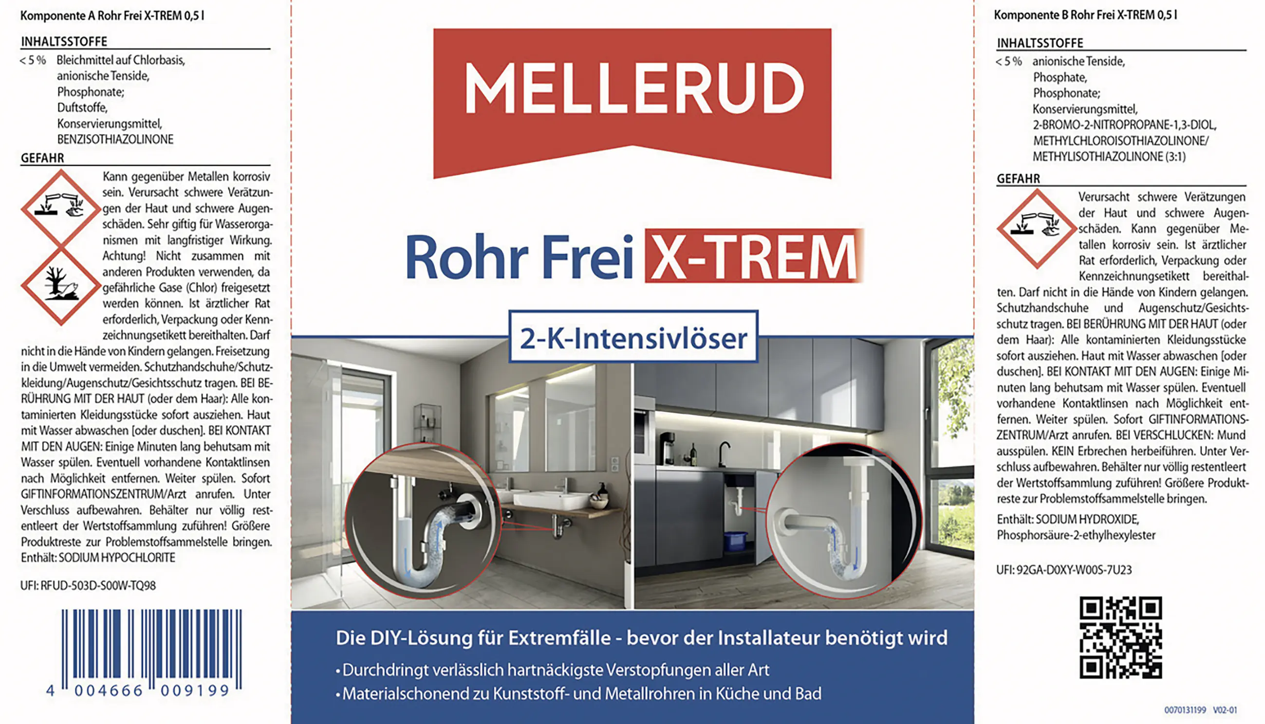 Mellerud Rohr Frei X-Trem 2-K-Intensivlöser