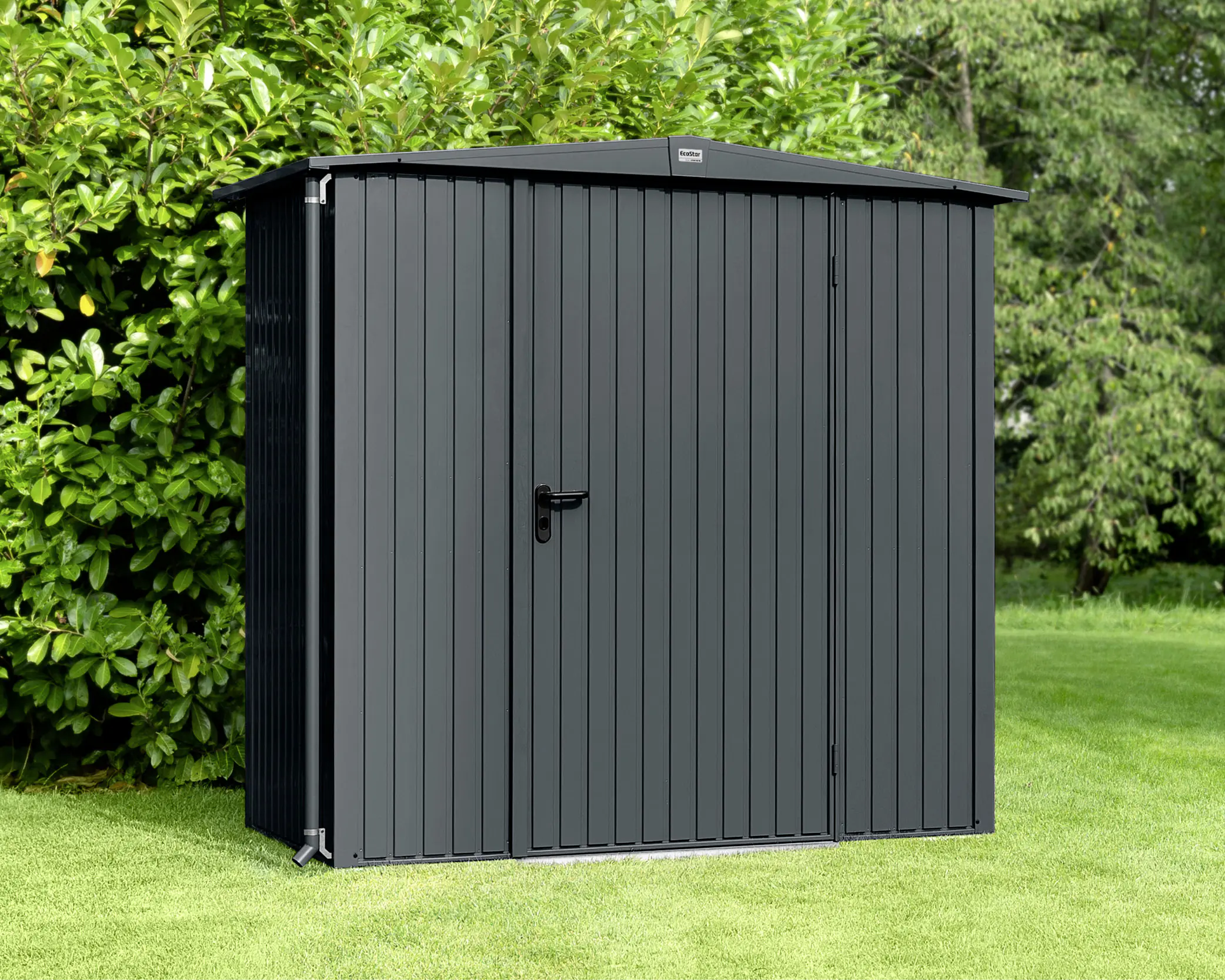 EcoStar Gerätehaus Trend-S Typ 1 258,8 x 121,3 x 216 cm anthrazitgrau