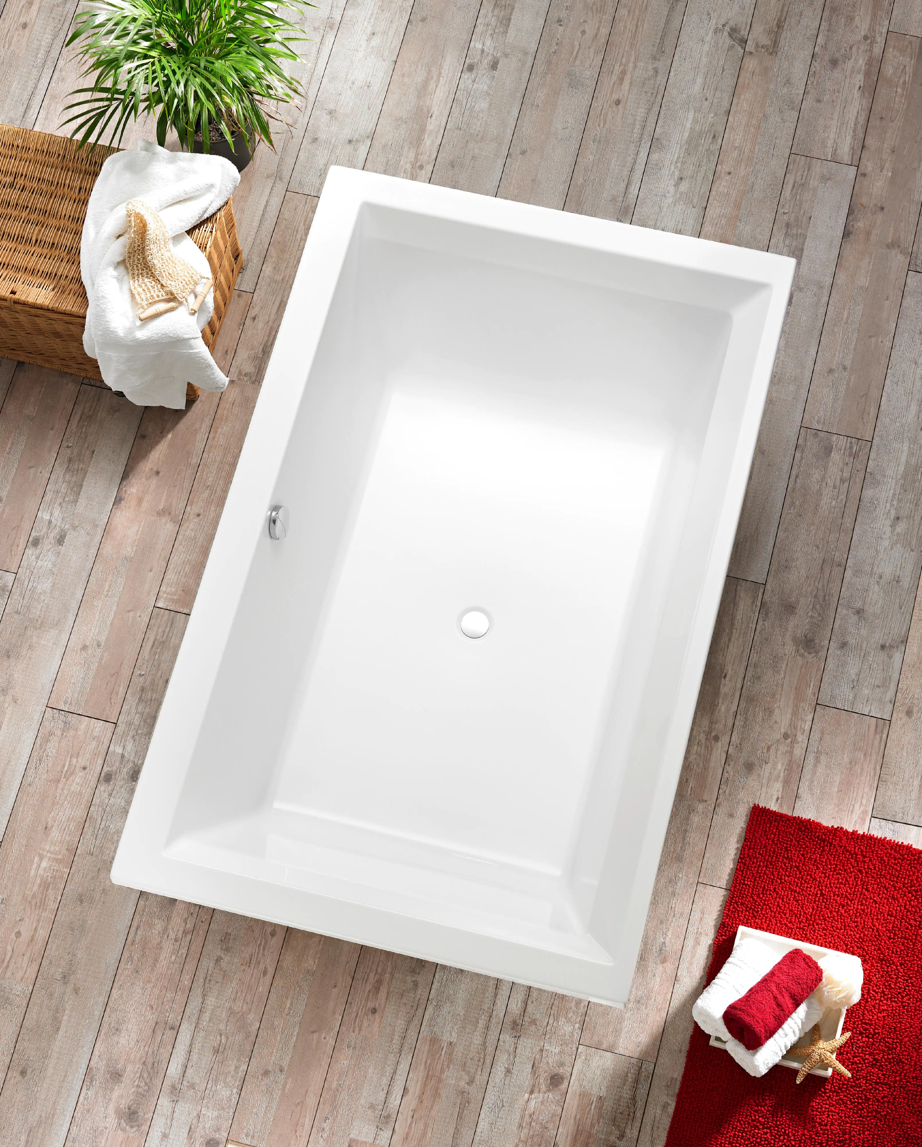 Ottofond Badewanne Space 190 x 120 x 51 cm, weiß