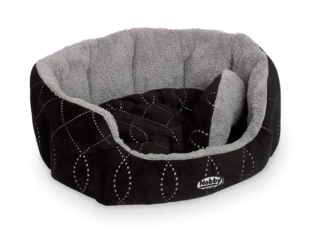 4033766715464 Nobby Komfortbett Ceno oval schwarz/grau