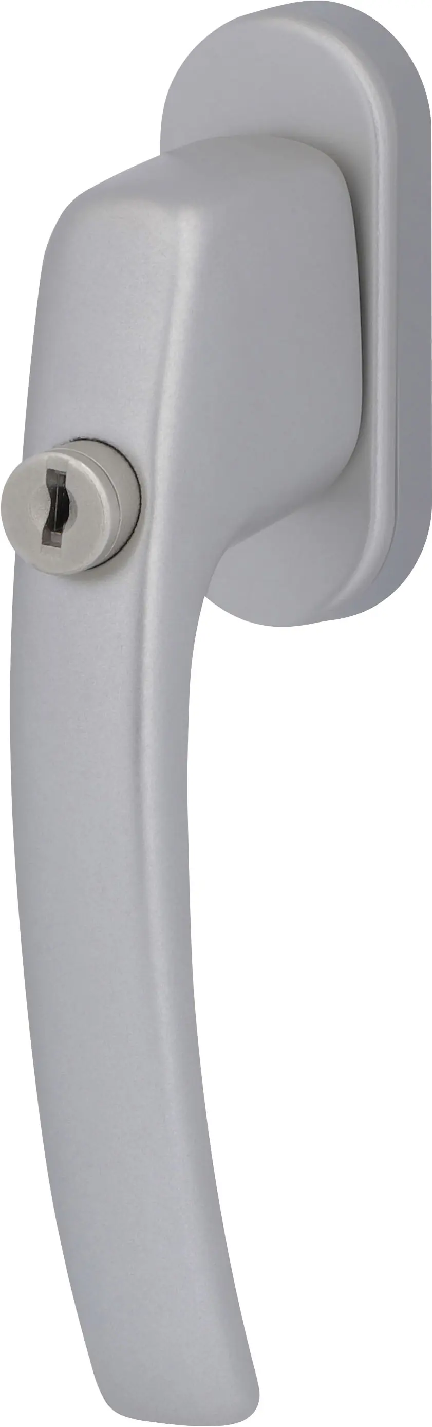 Südmetall Fenstergriff Aluminium 35 mm absperrbar inkl. Schlüssel silber