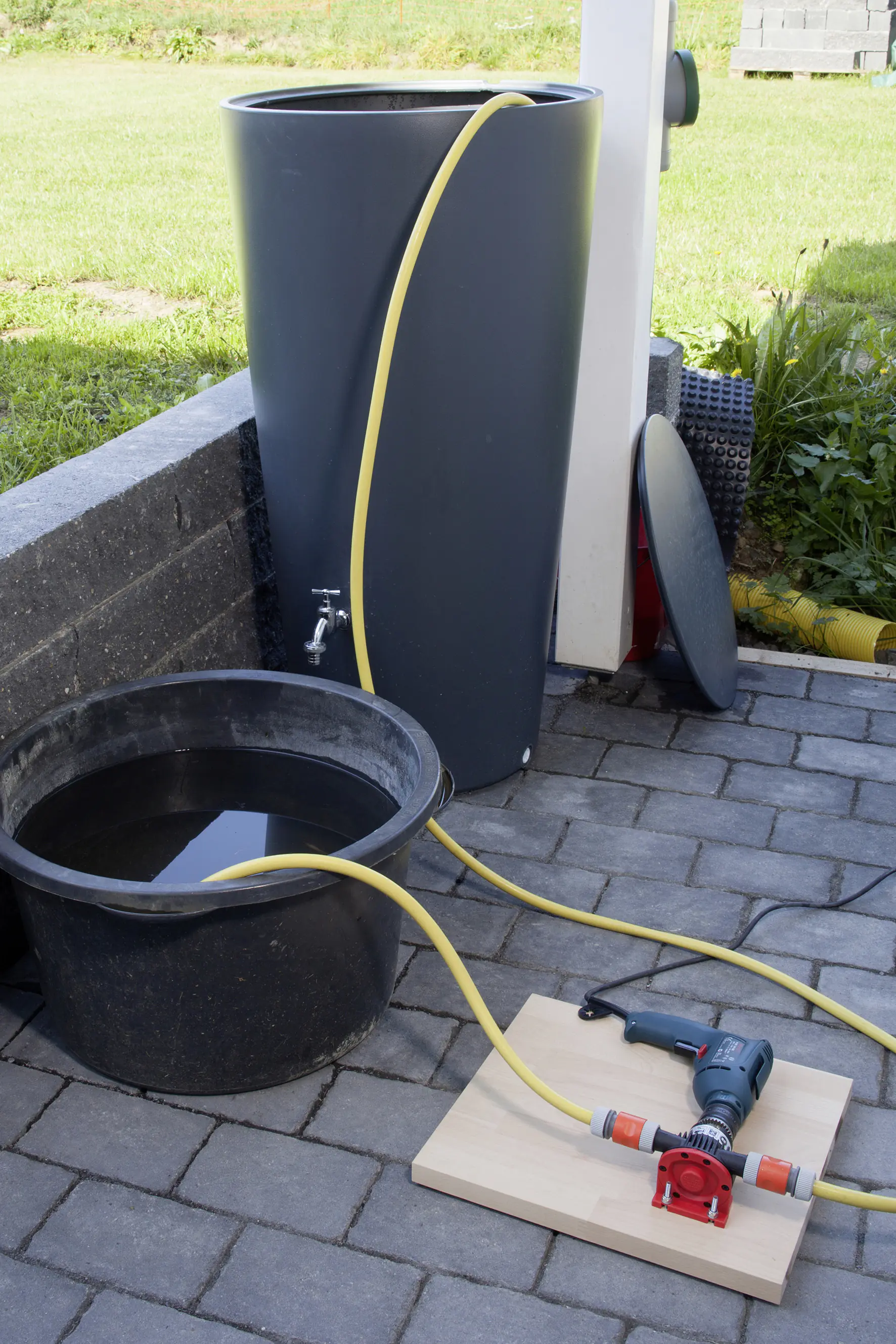 Wolfcraft Bohrmaschinen-Pumpe 3000 l/h Kunststoffgehäuse