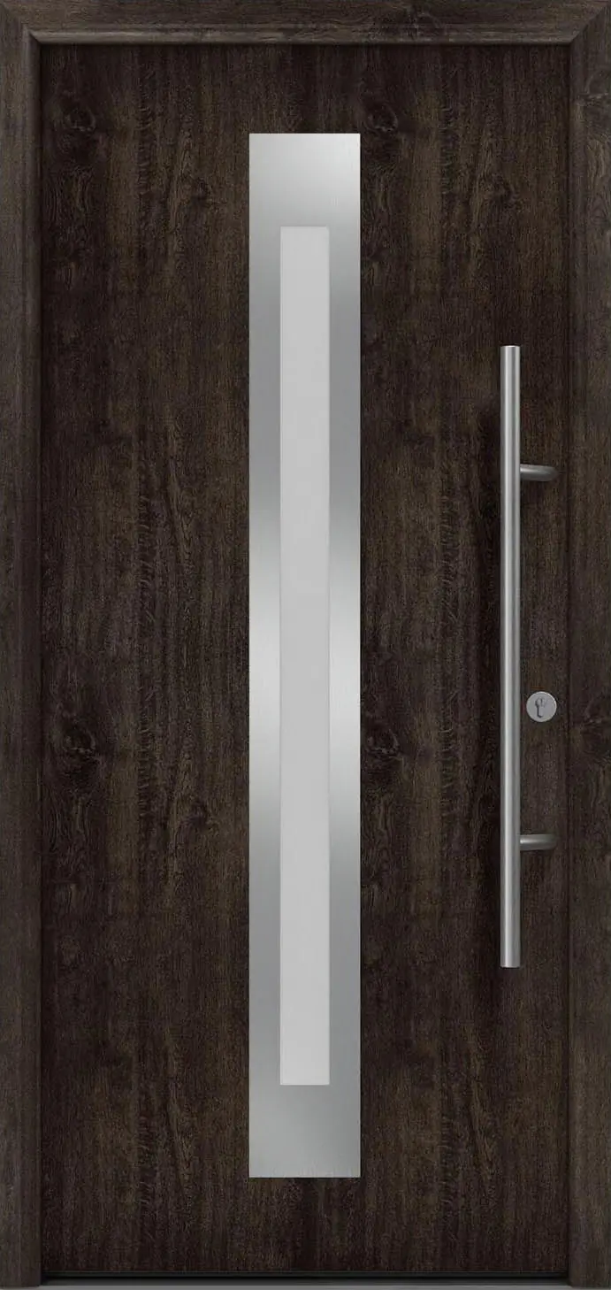 EcoStar Haustür ISOPRO Secur IPS 770S RC2 night oak 110 x 210 cm