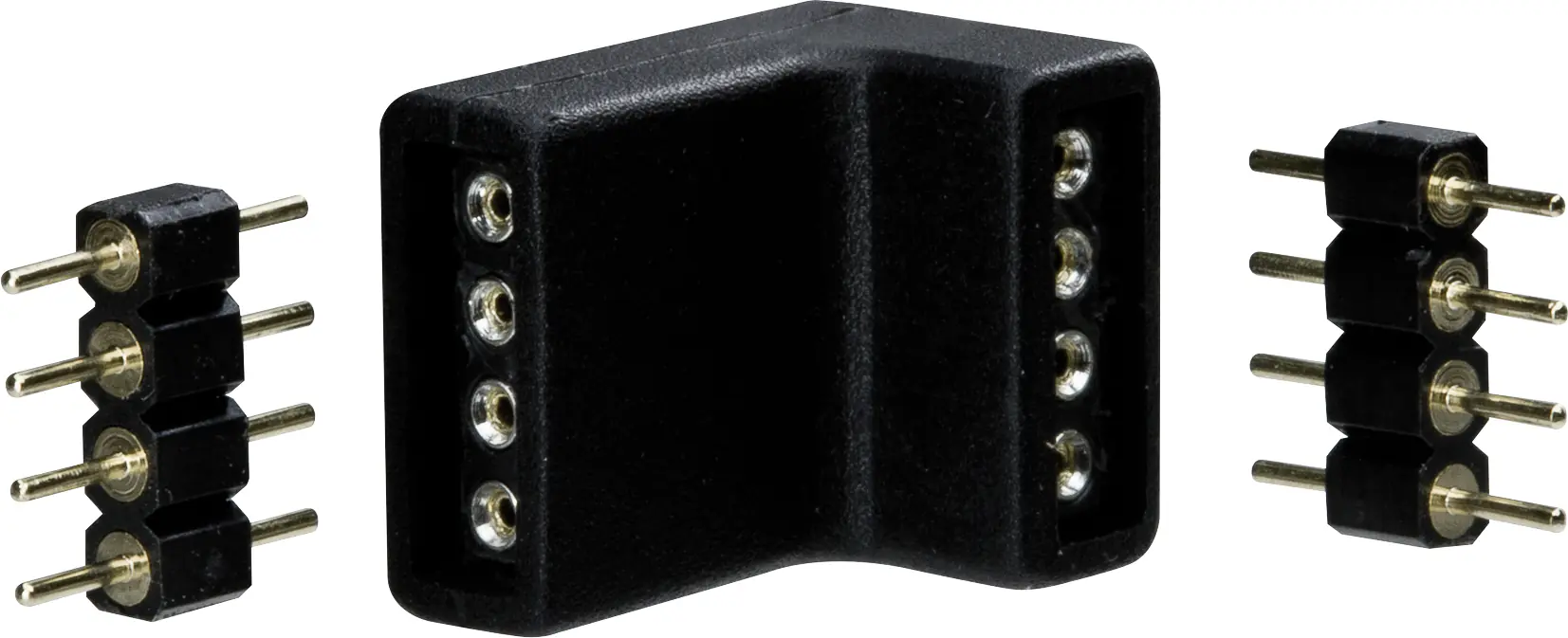 Paulmann YourLED Eck-Verbinder 4er Pack weiß schwarz Kunststoff