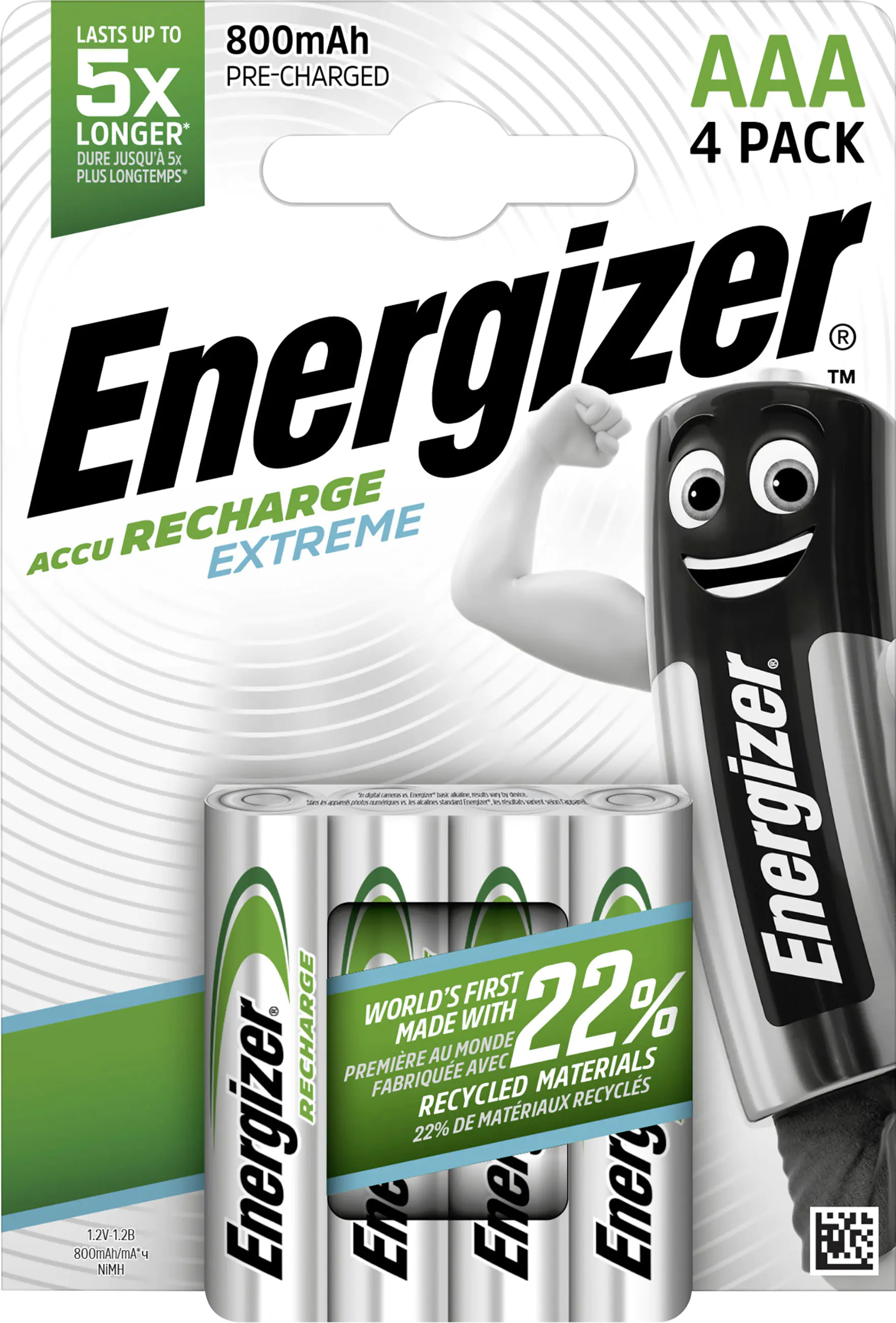 Energizer NiHM Akku Extreme Micro AAA 800 mAh 4er Pack Energizer NiHM Akku Extreme Micro AAA 800 mAh 4er Pack