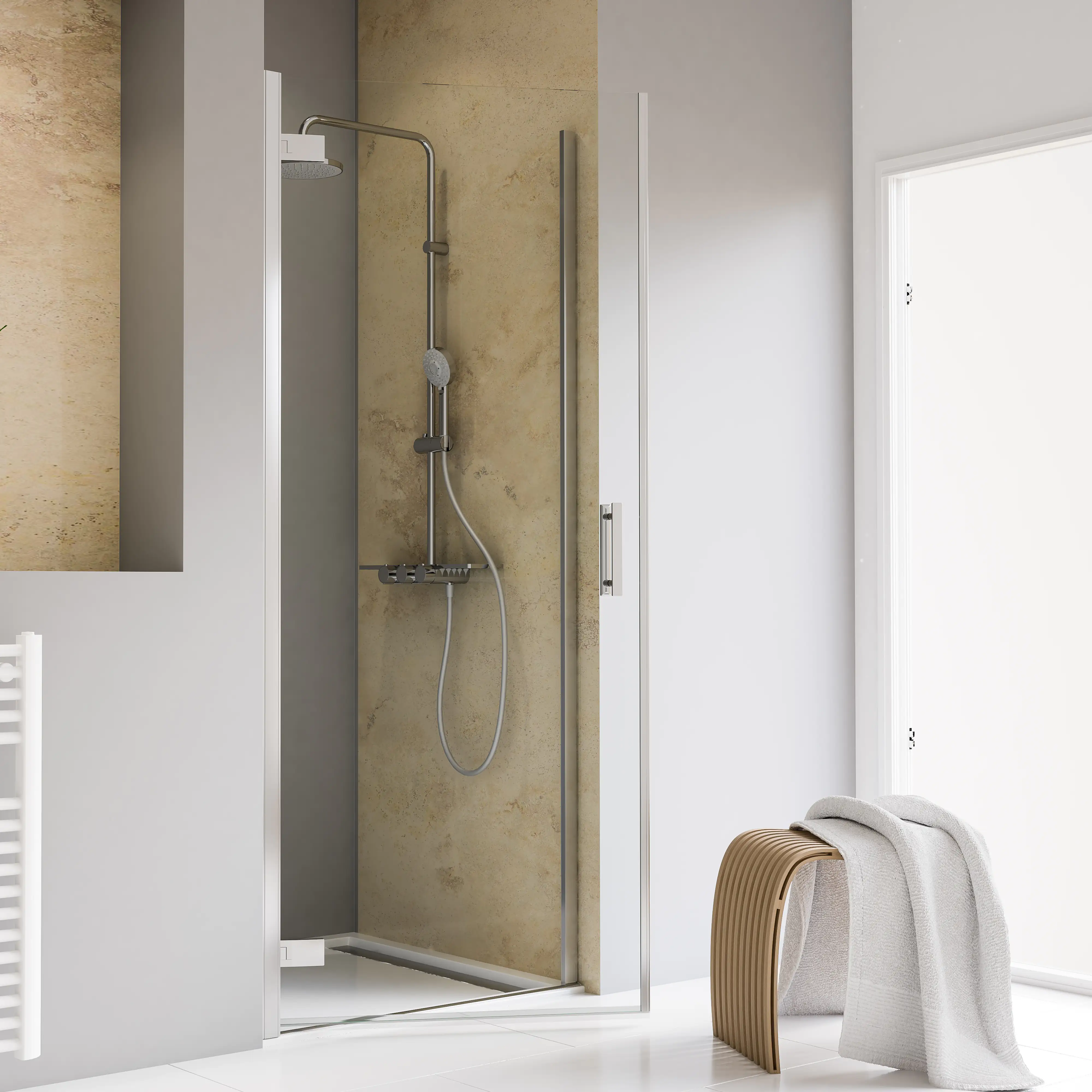 Schulte Nische Drehtür pendelbar 80 x 200 cm Toura