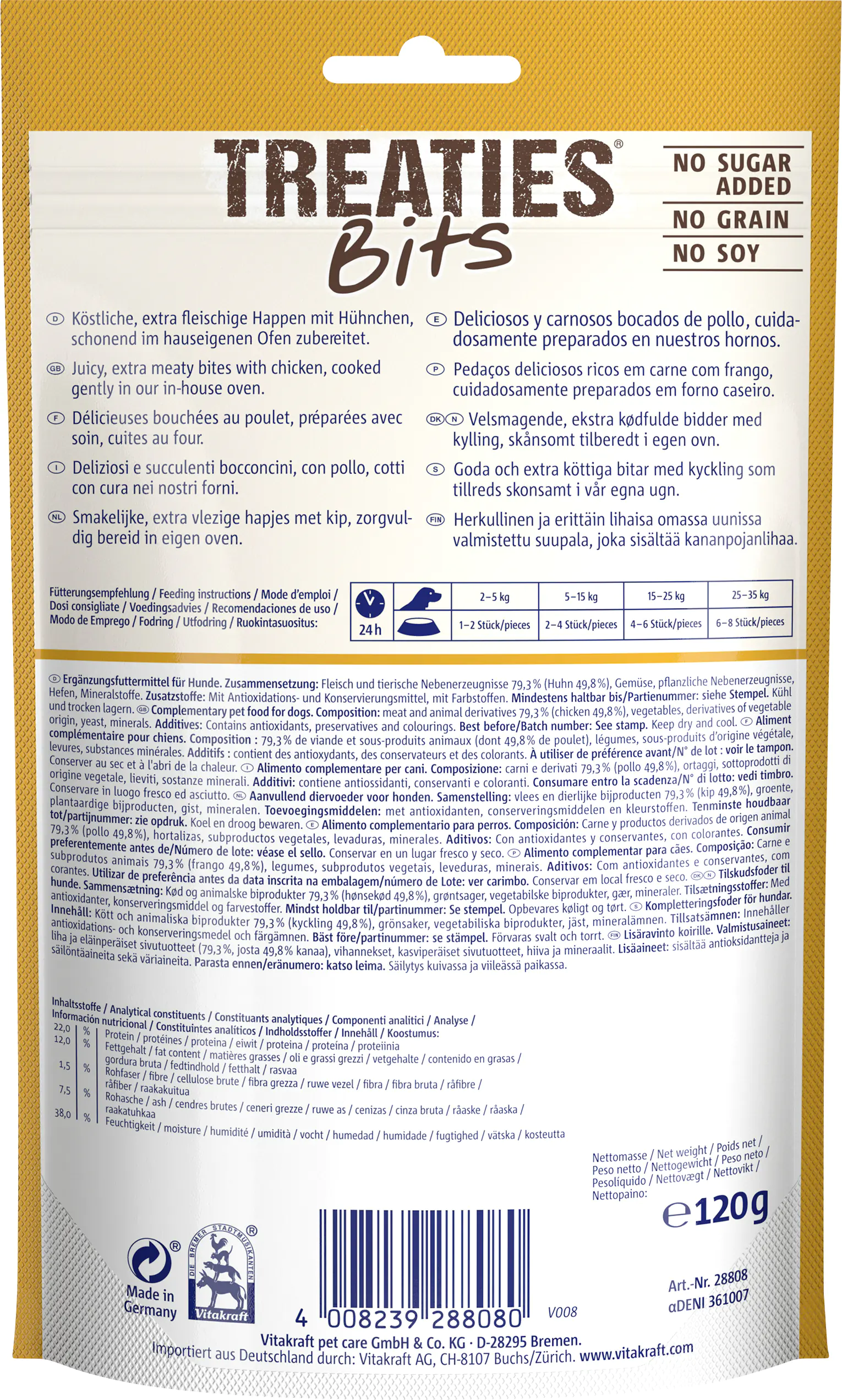 Vitakraft Treaties® Bits Hühnchen 120 g Vitakraft Treaties® Bits Hühnchen 120 g