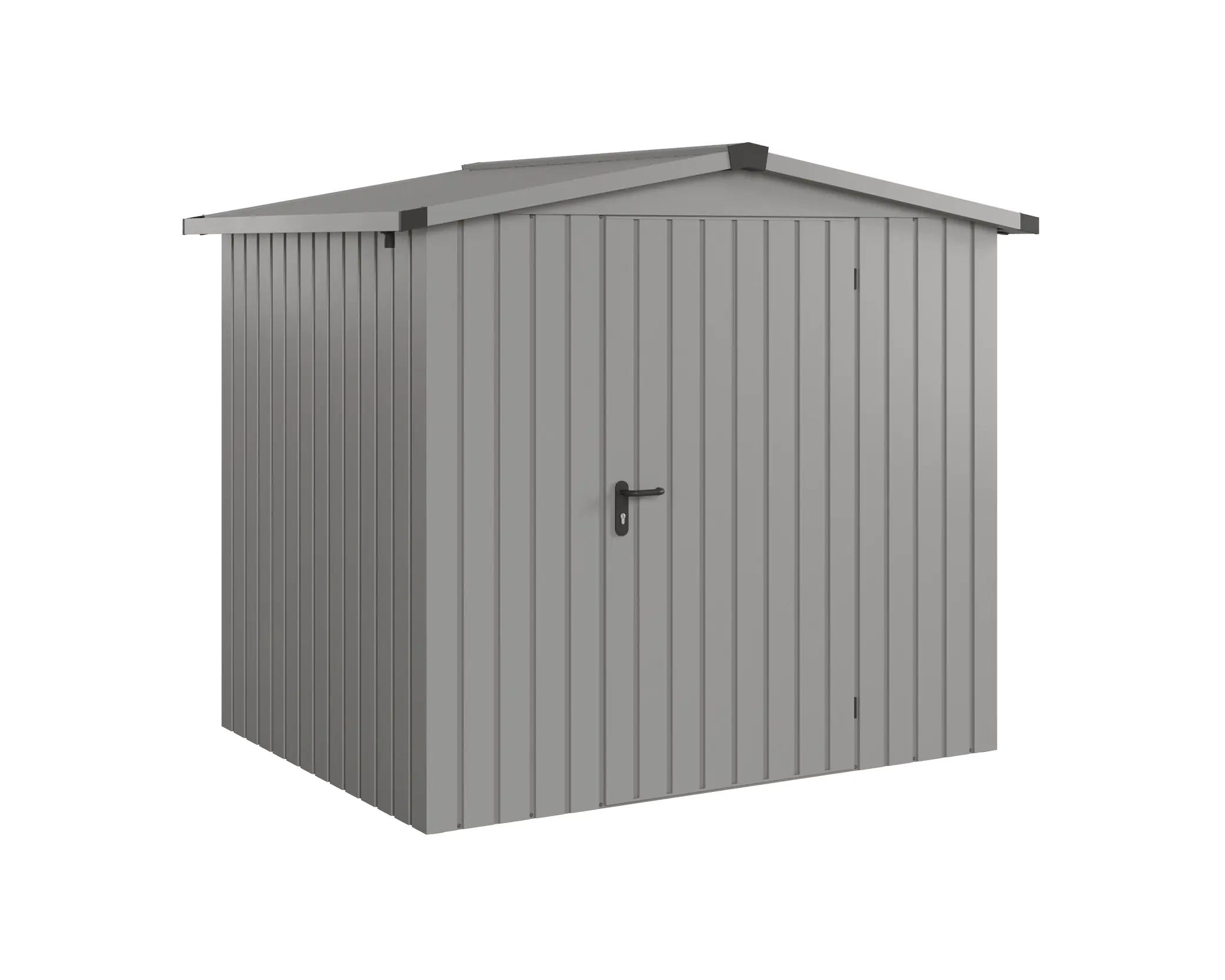 EcoStar Metallgerätehaus Euroline ESD4 graualuminium 214 x 166 cm 1-flg. EcoStar Metallgerätehaus Euroline ESD4 graualuminium 214 x 166 cm 1-flg.