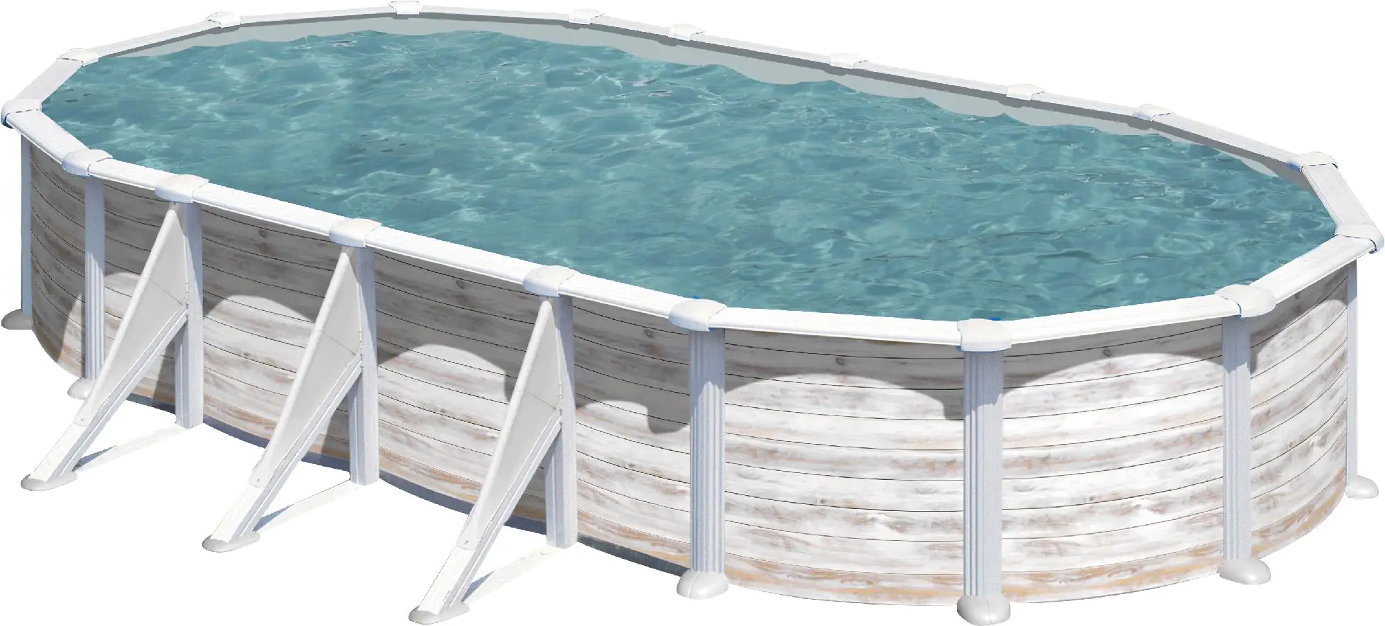 Gre Stahlwandpool oval mit Nordicoptik 730 x 375 x 132 cm Gre Stahlwandpool oval mit Nordicoptik 730 x 375 x 132 cm