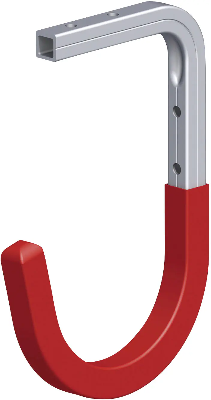 alfer Wand- und Deckenhaken, gummiert 110 x 165 x 90 mm rot gummiert alfer Wand- und Deckenhaken, gummiert 110 x 165 x 90 mm rot gummiert