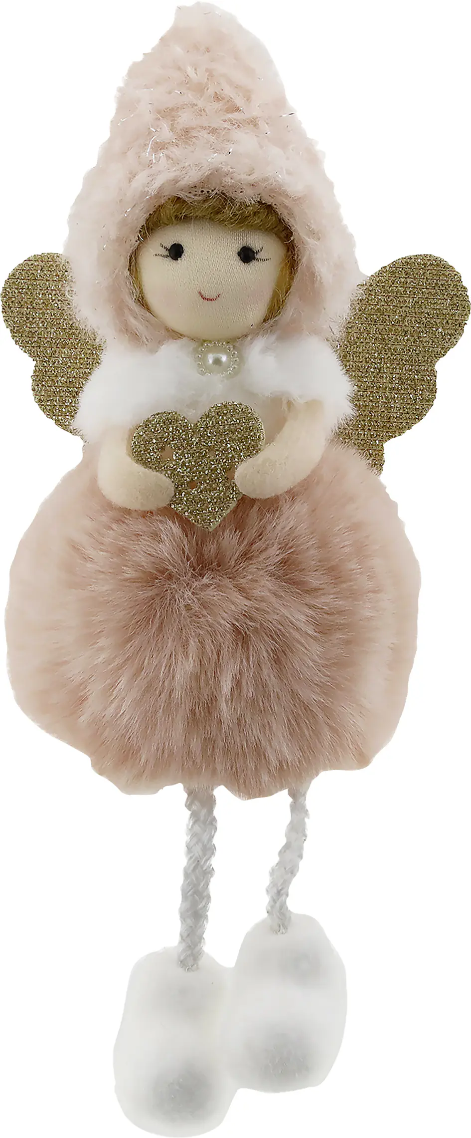 Dekofigur Engel 20 cm rosa silber 