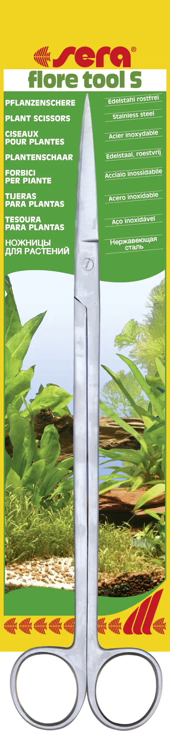Sera Aquarienzubehör Pflanzschere Edelstahl Flore Tool S 26 cm Sera Aquarienzubehör Pflanzschere Edelstahl Flore Tool S 26 cm