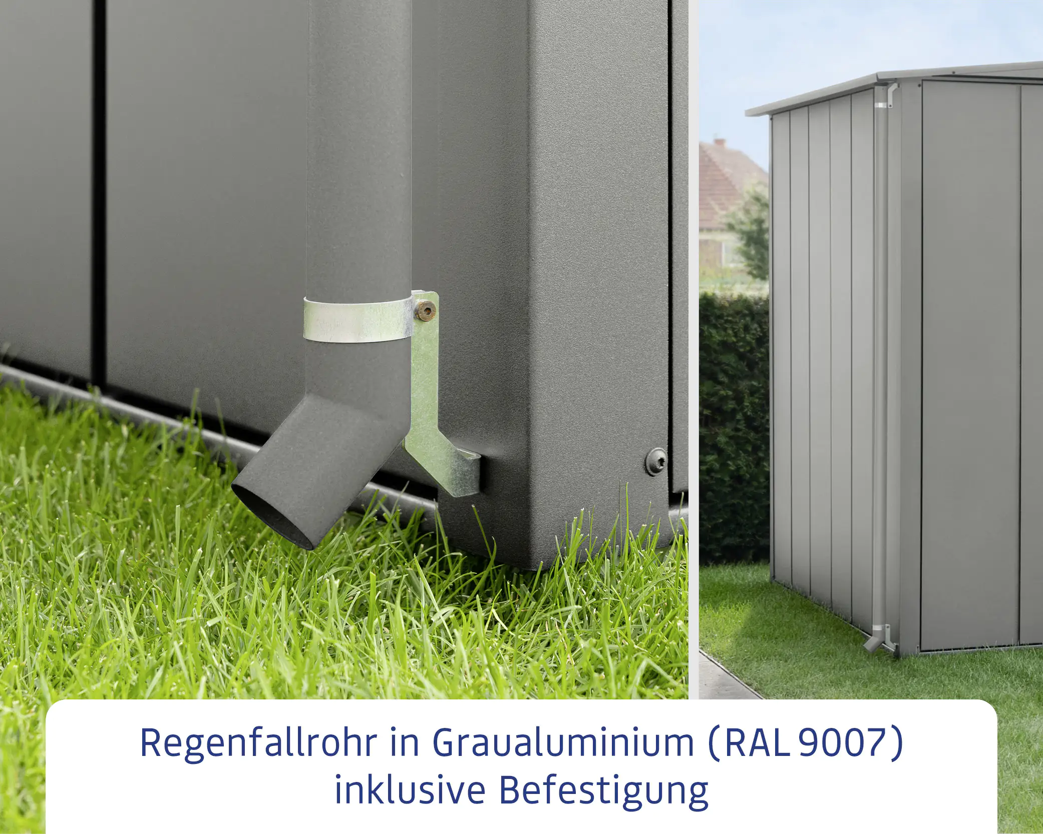 EcoStar Regenfallrohr RAL9007 (Graualu.) EcoStar Regenfallrohr RAL9007 (Graualu.)