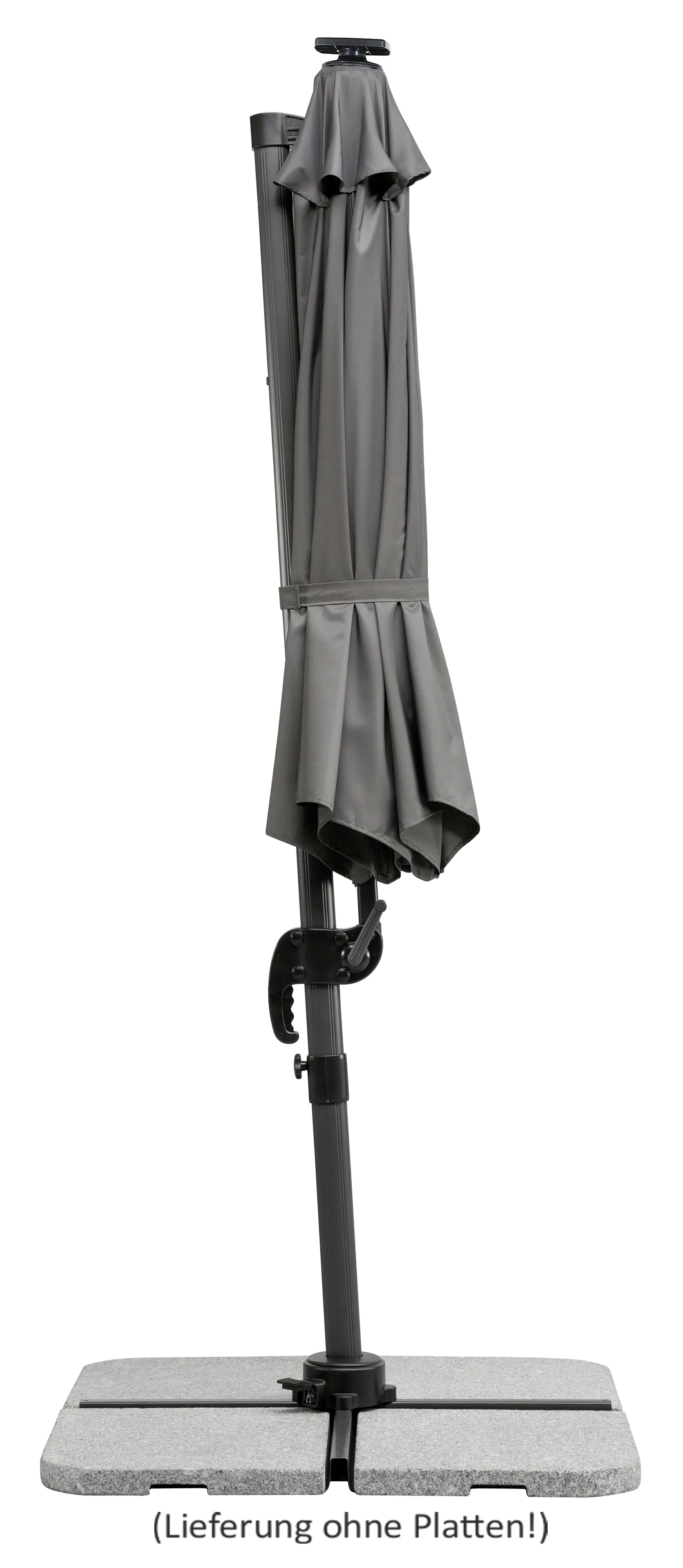 Schneider Ampelschirm Rhodos Blacklight anthrazit Ø 300 cm Schneider Ampelschirm Rhodos Blacklight anthrazit Ø 300 cm