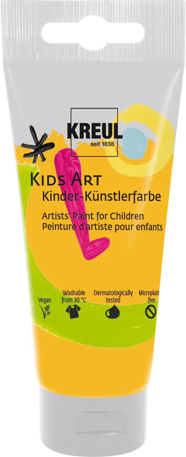Kreul Kids Art Kinder-Künstlerfarbe indischgelb 75 ml