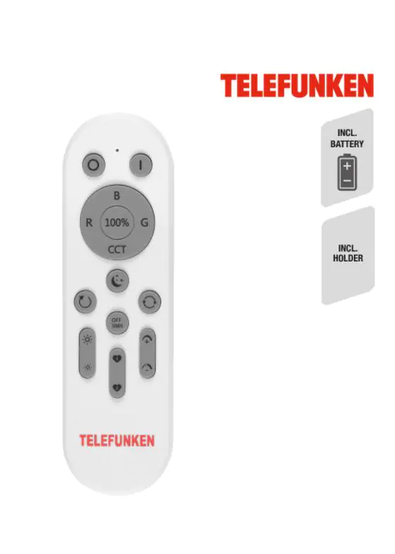 Telefunken Fernbedienung RGB CCT für Direkt Smart WiFi-RGB Leuchten