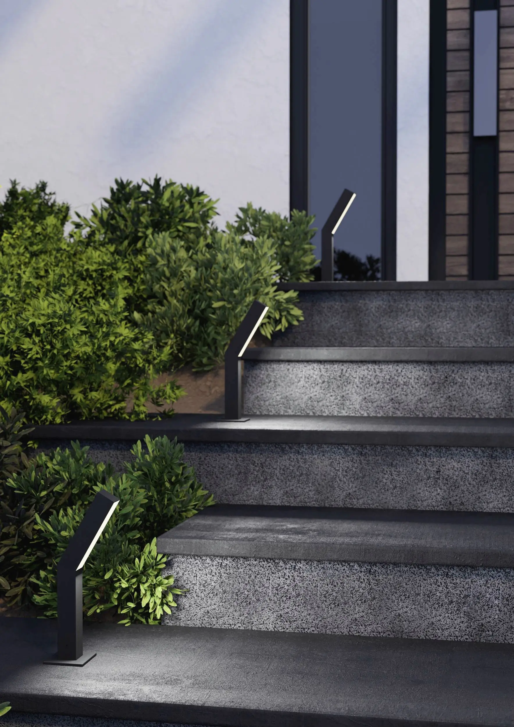 Eglo LED Sockelleuchte Ugento schwarz 36 x 15 cm warmweiß