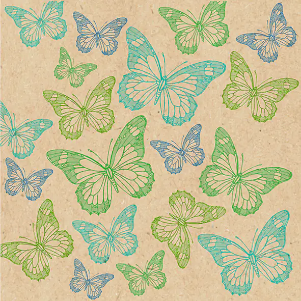 Braun & Company Servietten natur blau 33 x 33 cm - 20er Pack Braun & Company Servietten natur blau 33 x 33 cm - 20er Pack