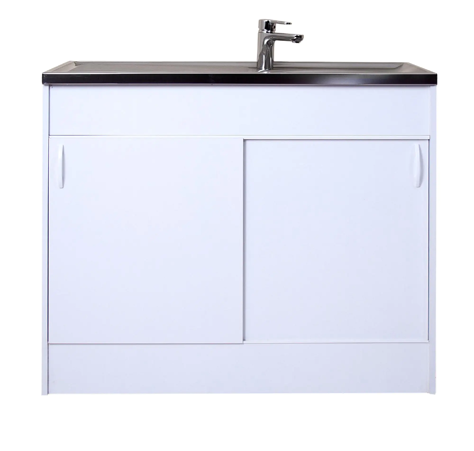 respekta Komplettspüle 100 x 50 cm mit Schiebetür KS50S