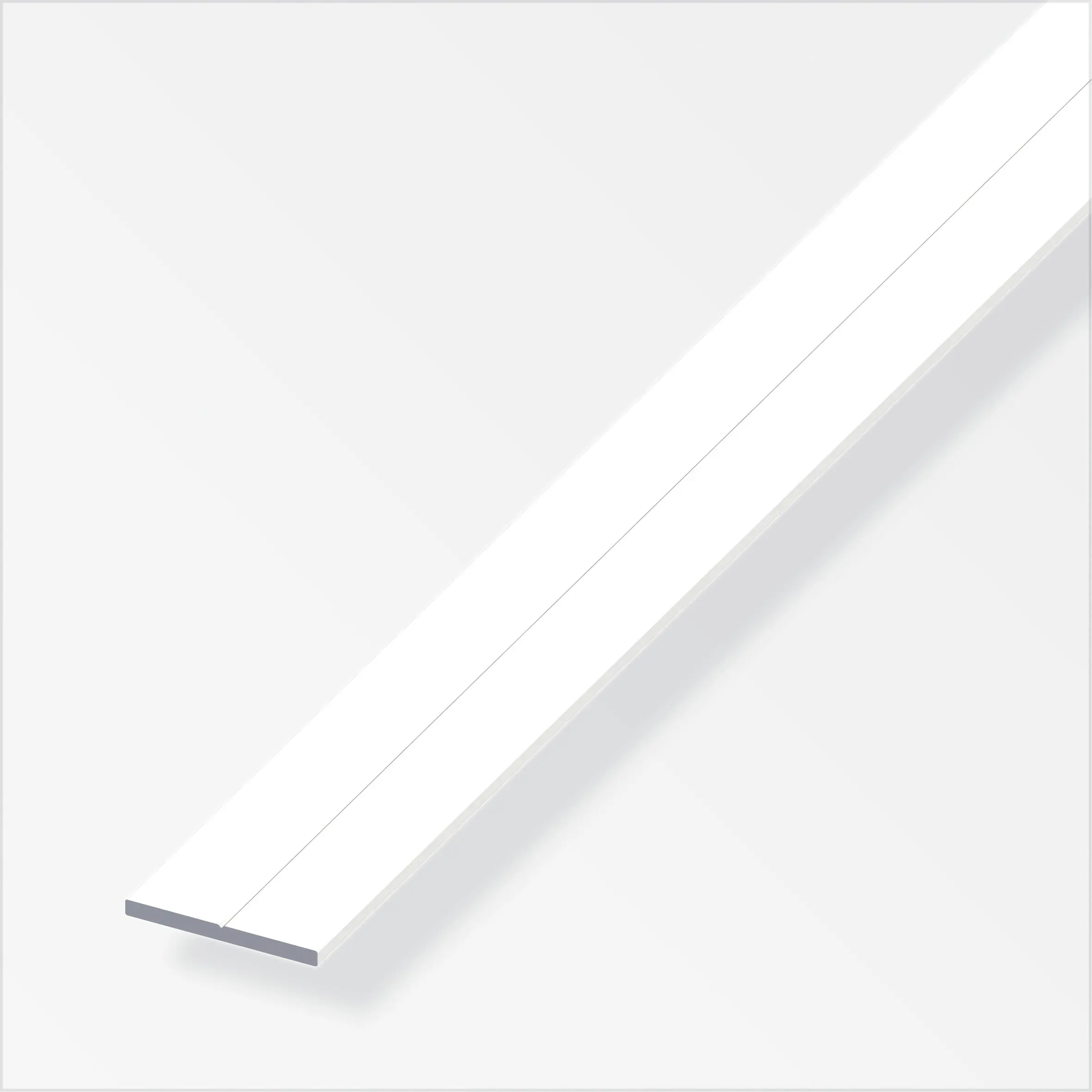 alfer Flachprofil Aluminium beschichtet weiß alfer Flachprofil Aluminium beschichtet weiß