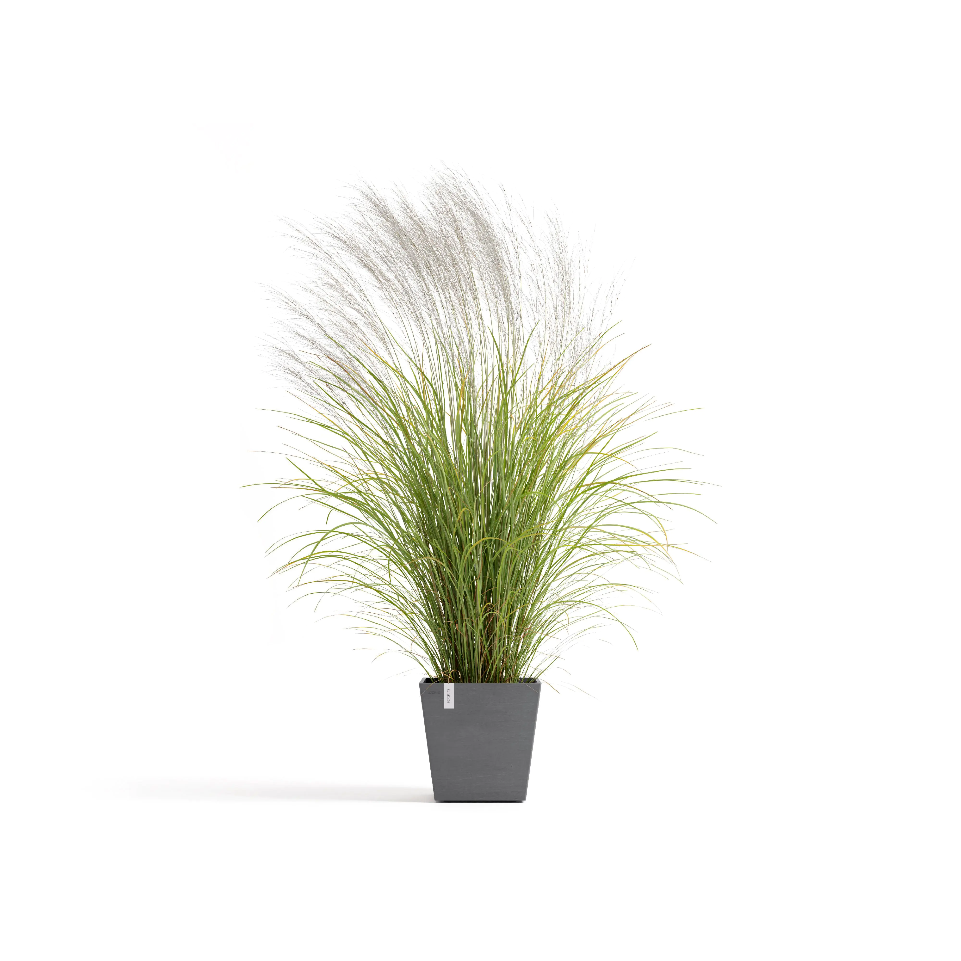 Ecopots Pflanztopf Rotterdam 35 x 35 x 34 cm grau Ecopots Pflanztopf Rotterdam 35 x 35 x 34 cm grau