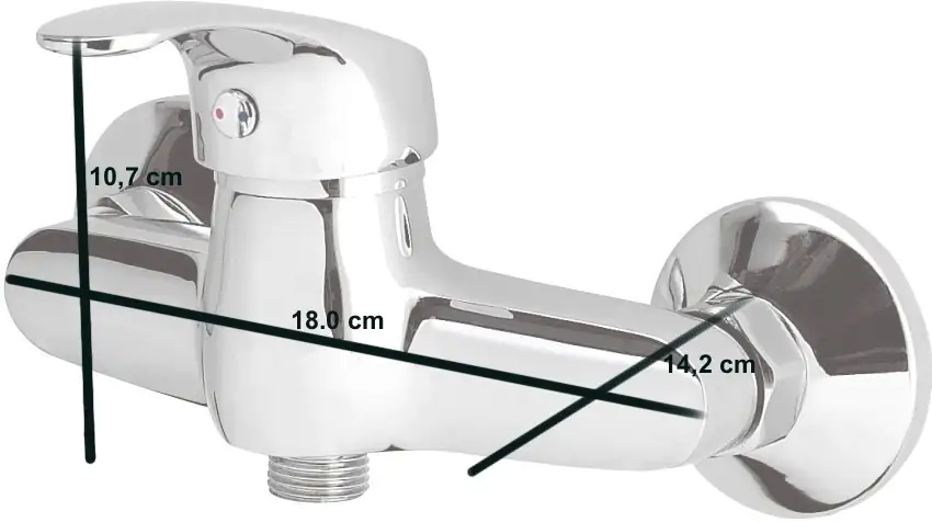 Primaster Duscharmatur Sydney verchromt