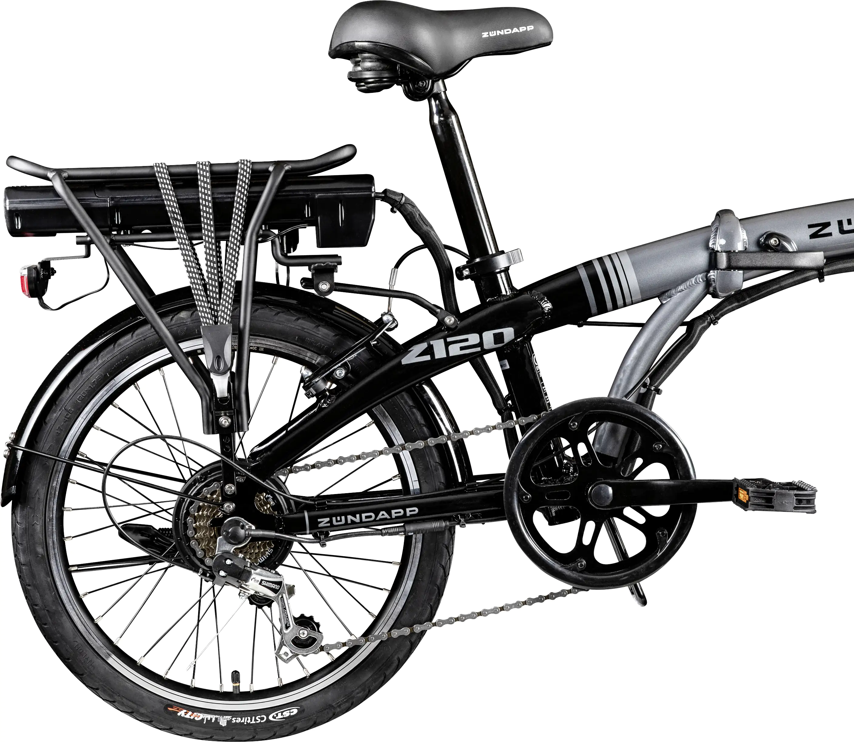 Zündapp E-Bike Faltrad Z120 20 Zoll RH 28cm 7-Gang 374,4 Wh schwarz grau Zündapp E-Bike Faltrad Z120 20 Zoll RH 28cm 7-Gang 374,4 Wh schwarz grau