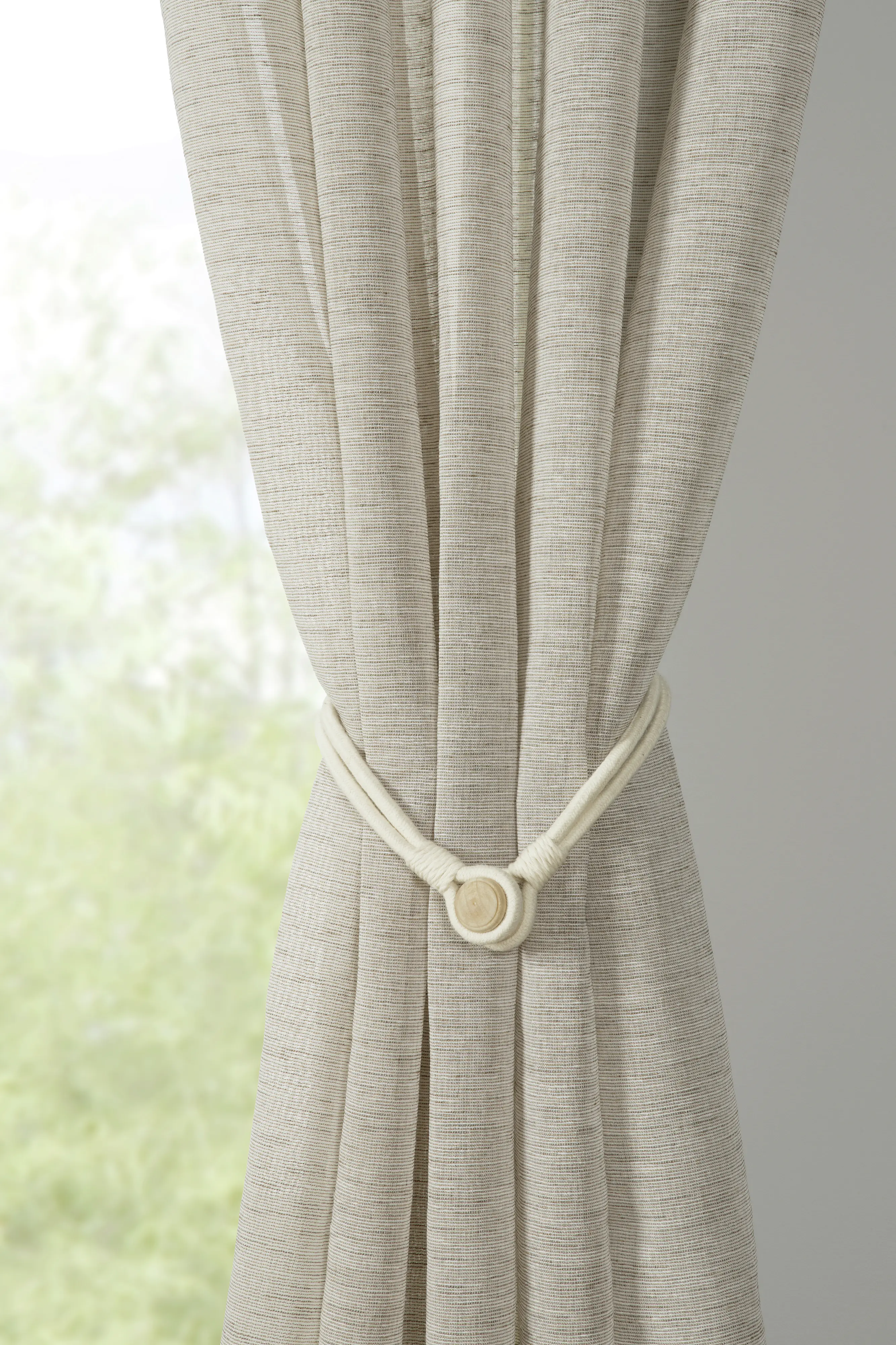 Gardinia Raffhalter Kordel beige