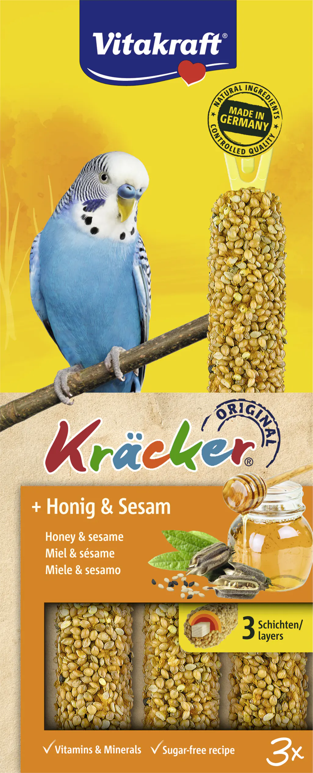 Vitakraft Kräcker® Honig & Sesam 3 Stück / 90 g