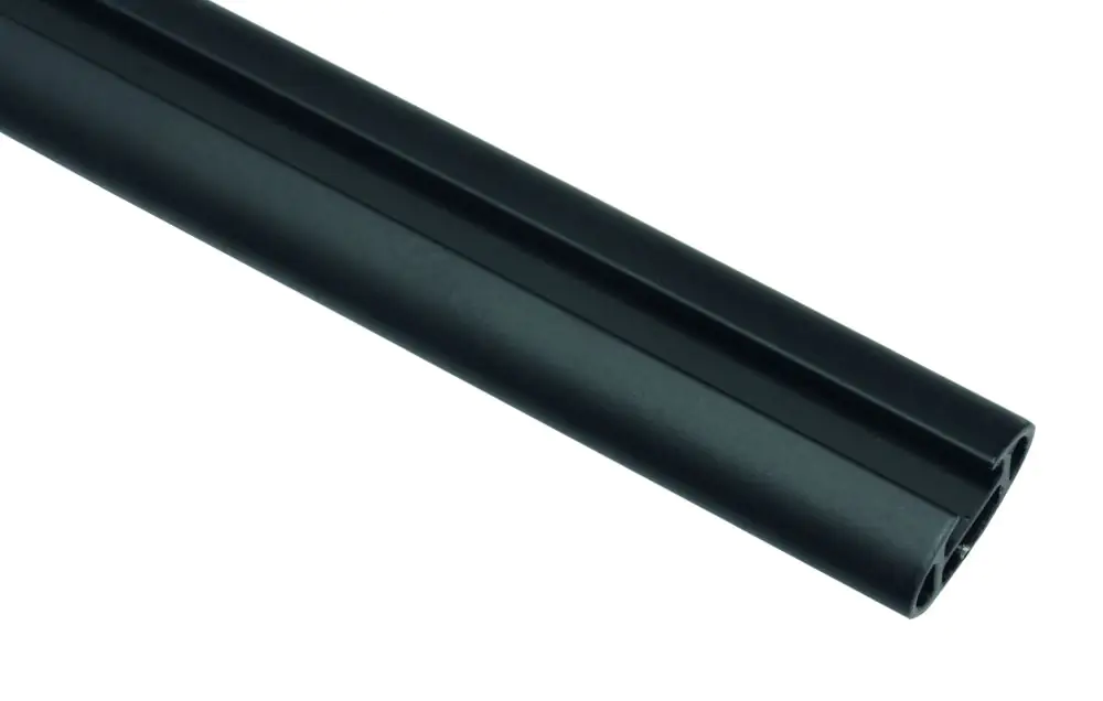 Gardinia Trägerverlängerung schwarz, Ø 16 mm 18 cm