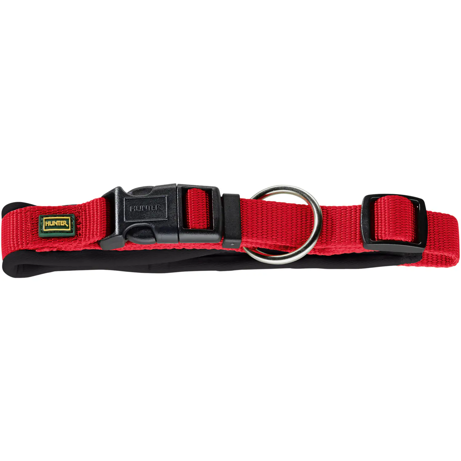 Hunter Hundehalsband Vario Plus S-M rot/schwarz