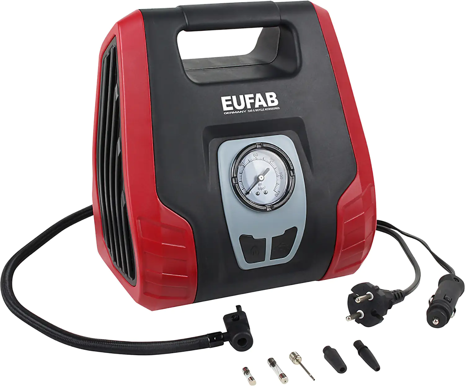 4017681210761 EUFAB Kompressor Dual Power 12V 230V, 8,3bar
