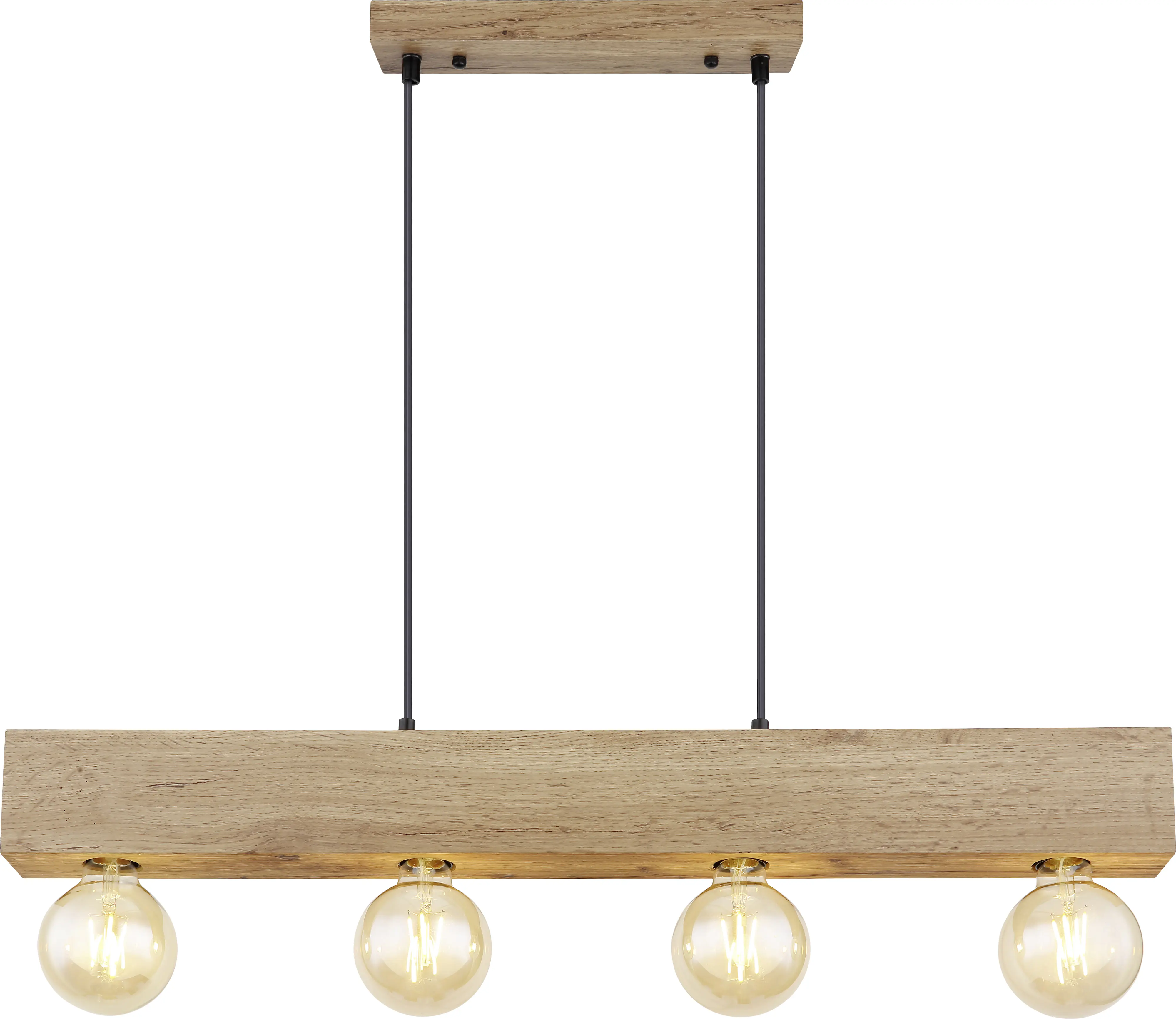 Globo Hängeleuchte Erna schwarz-braun 80 x 6 cm E27, max. 60 W