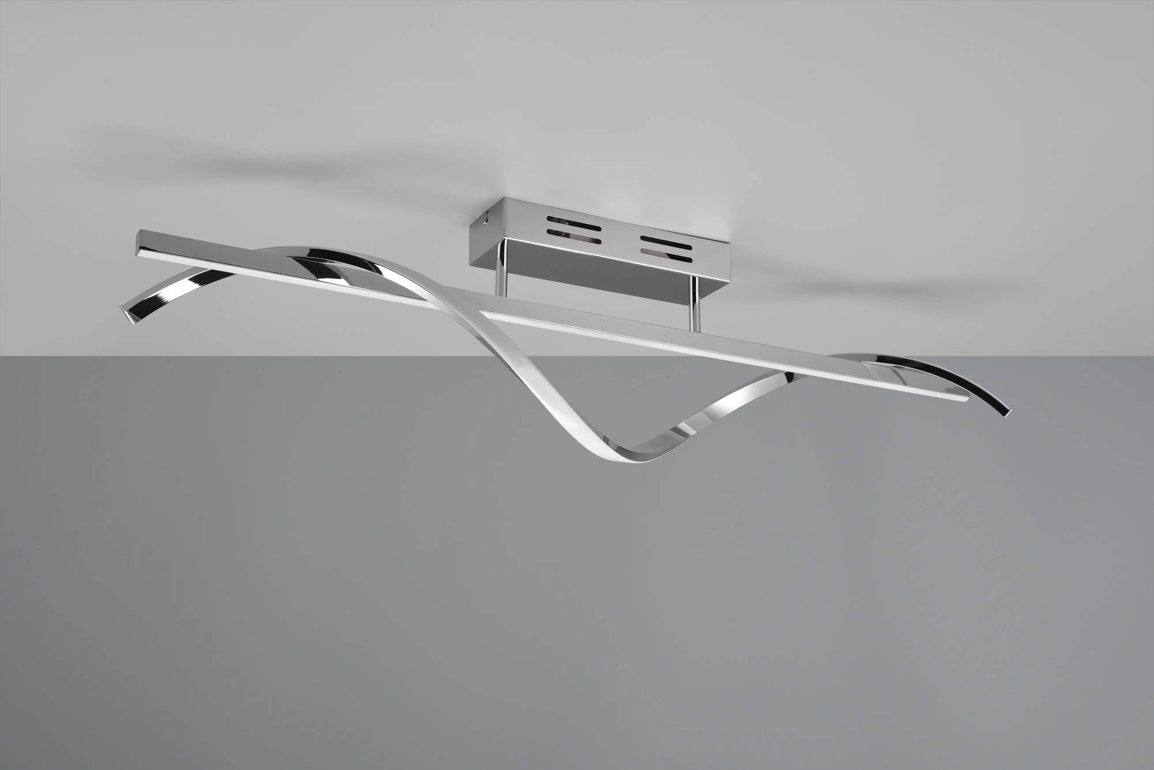 Trio LED-Deckenleuchte Isabel 25,5 x 100 cm neutralweiß chrom dimmbar