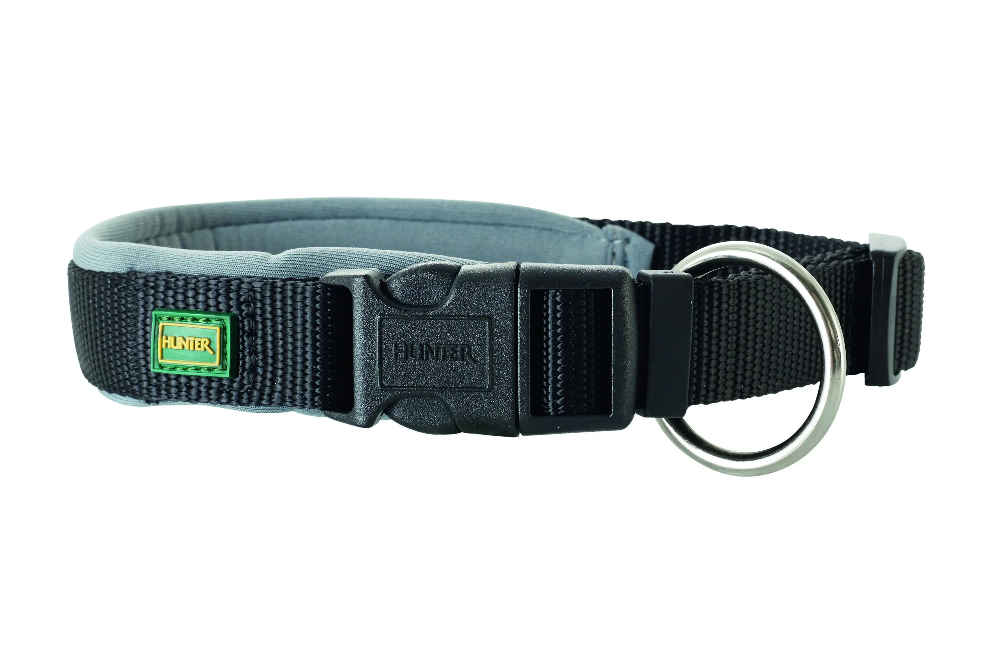 Hunter Hundehalsband Vario Plus M-L schwarz/grau