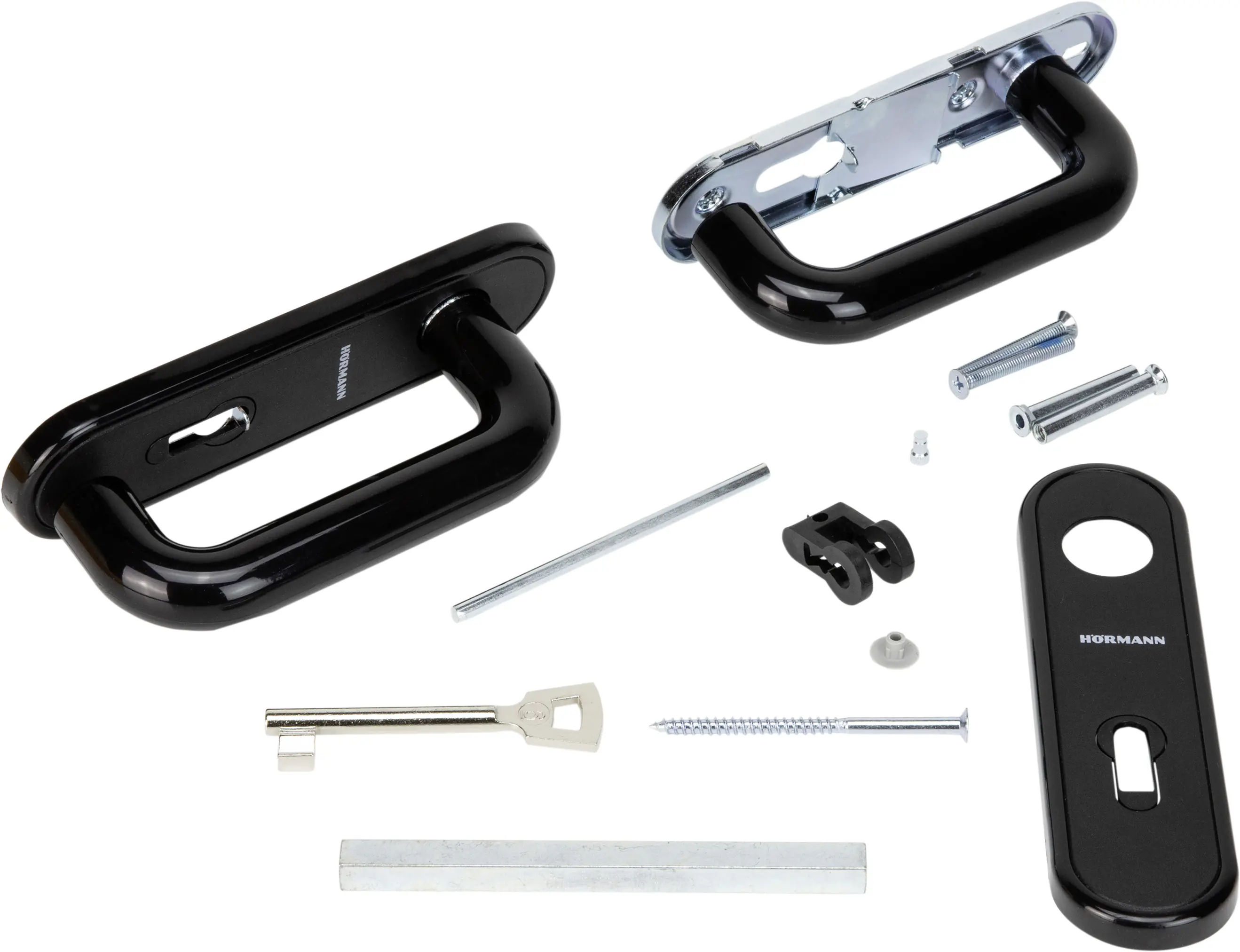 Hörmann Feuerschutzgarnitur Kunststoff schwarz abgerundet