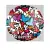Folienballon Britto Motiv 2 Rund bunt 19 x 13,5 cm