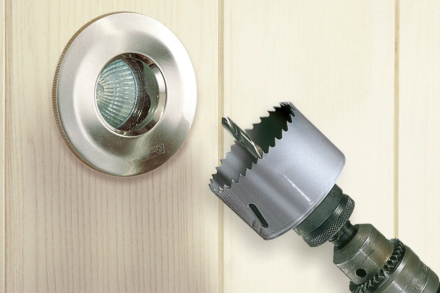 Wolfcraft Lochsägen-Set BiM Elektrizität