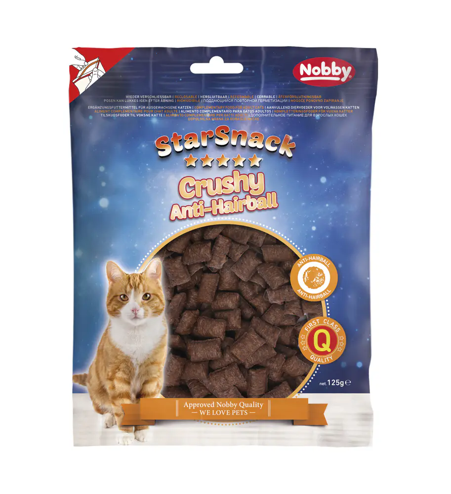 Nobby StarSnack Katzenleckerli Crushy Anti-Hairball 125 g Nobby StarSnack Katzenleckerli Crushy Anti-Hairball 125 g