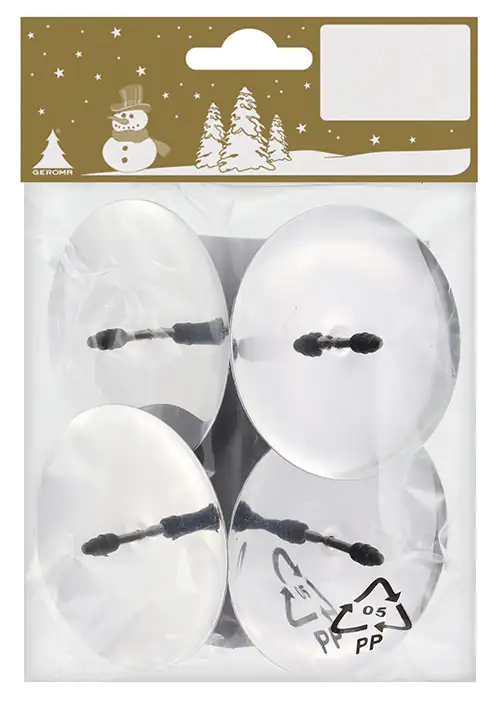 Metallkerzenhalter silber Ø 6 cm, 4 Stück