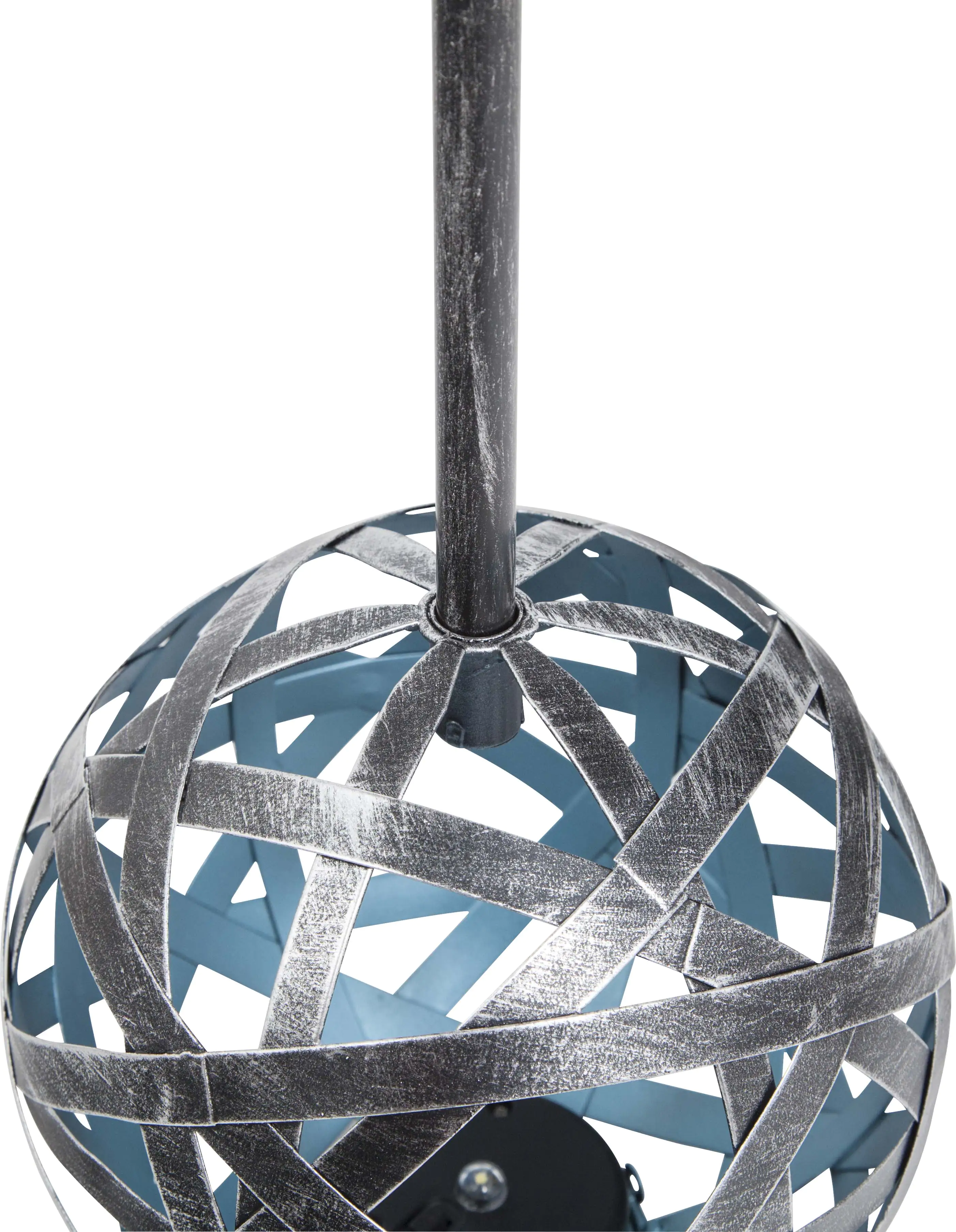TrendLine LED Solarkugel silber-blau 18 cm mit Erdspieß TrendLine LED Solarkugel silber-blau 18 cm mit Erdspieß