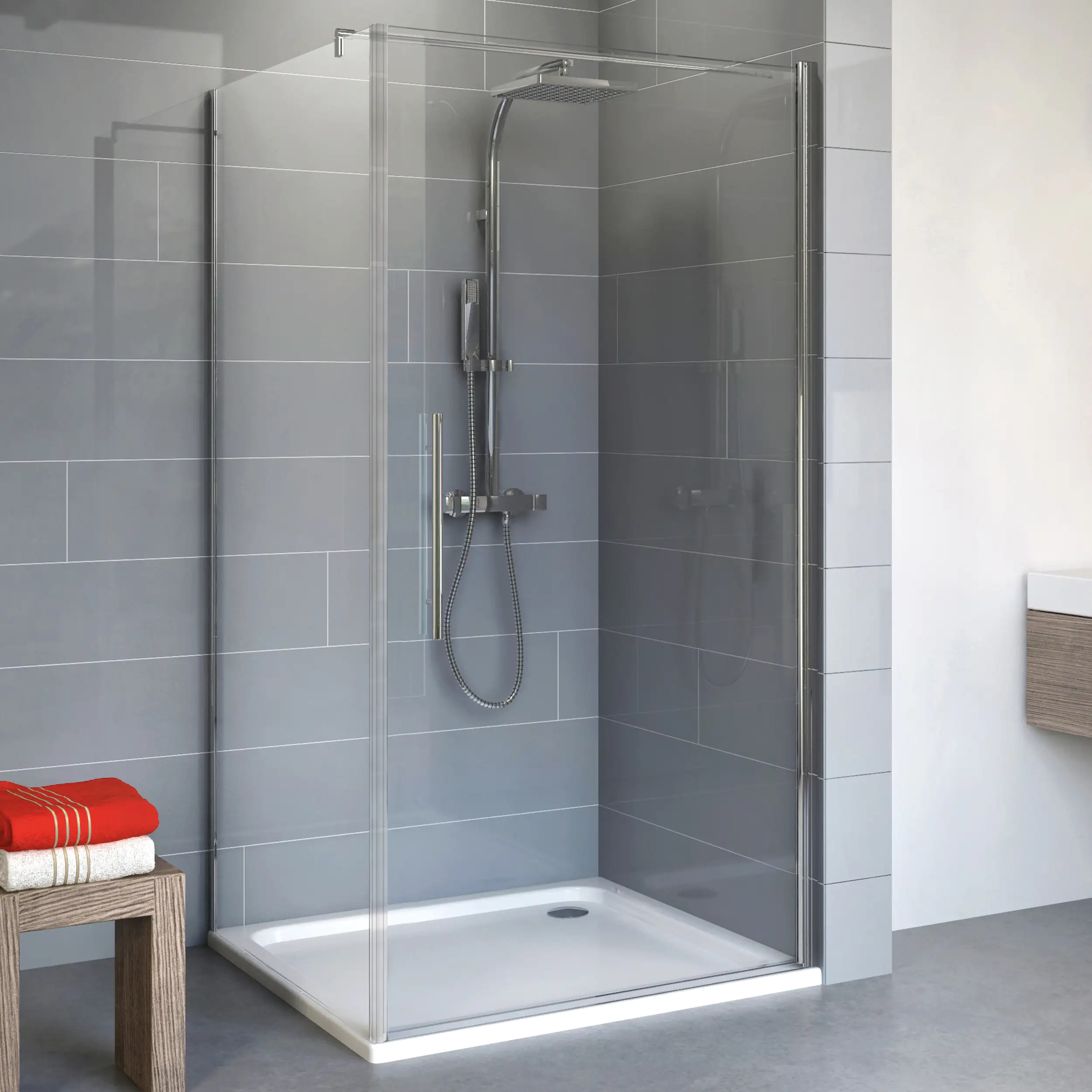 Schulte Drehtür Seitenwand 90 x 90 x 192 cm Alexa Style 2.0