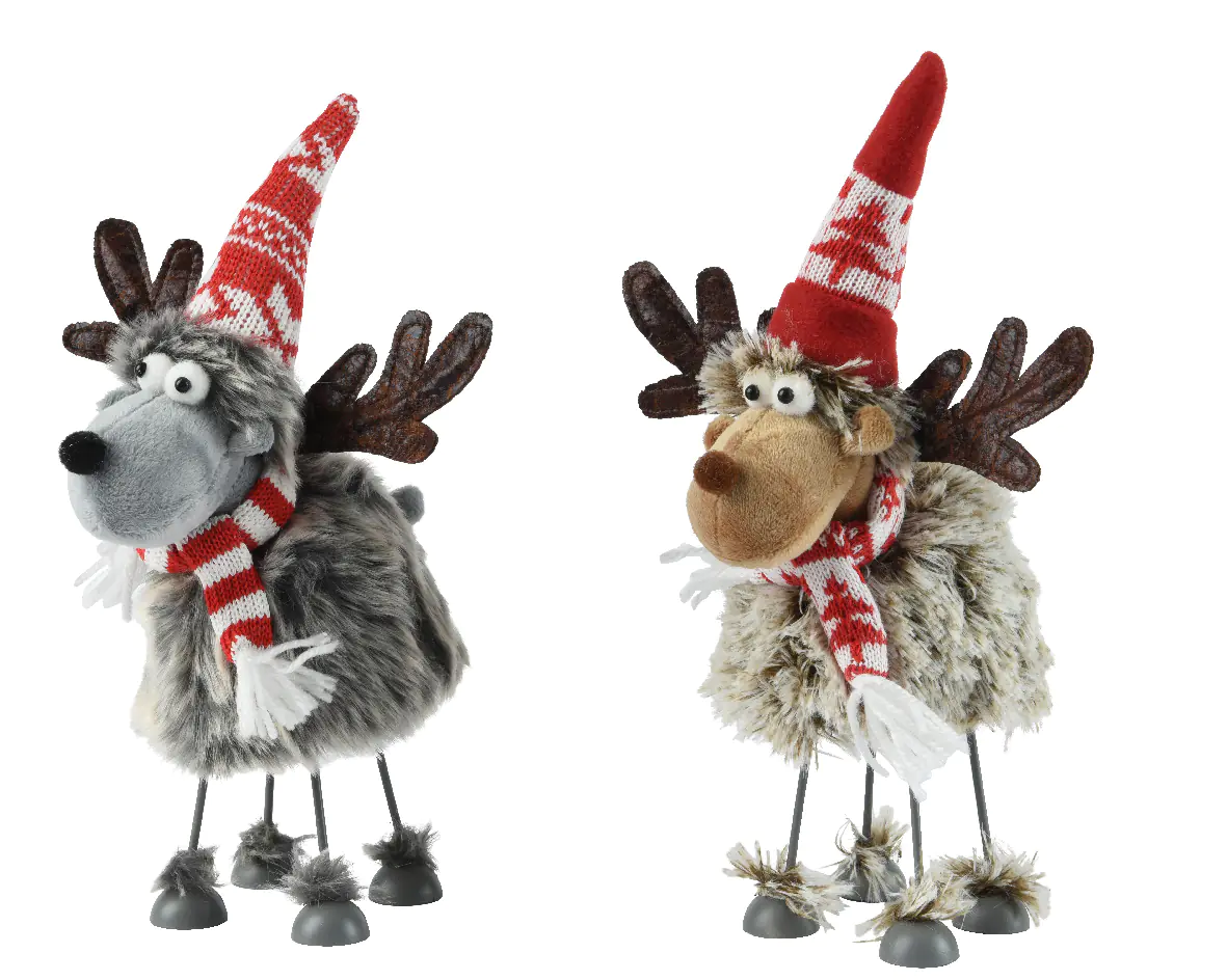 Kaemingk Dekofigur Hirsch 14 x 14 x 26 cm 