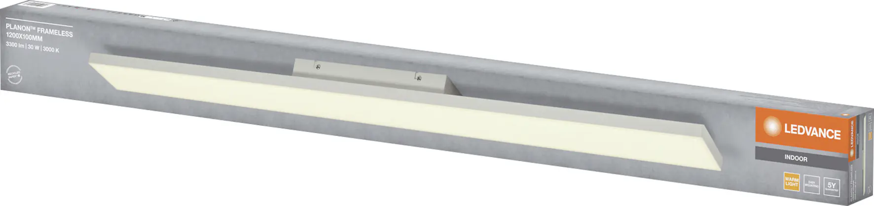 Ledvance LED Deckenleuchte Planon Frameless 120 x 10 cm warmweiß weiß