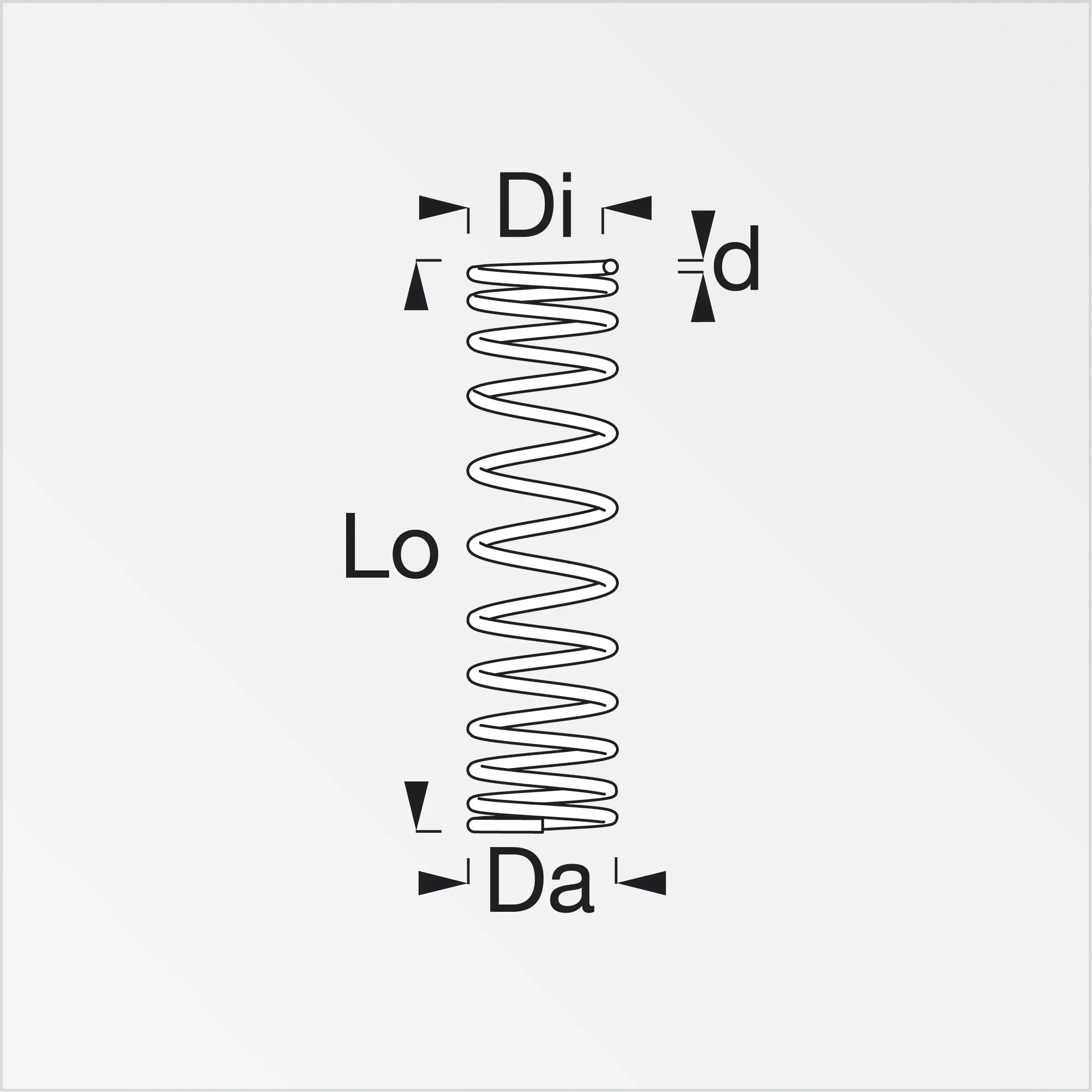 alfer Druckfeder M5, Maß B: 7.5 mm Stahl roh natur